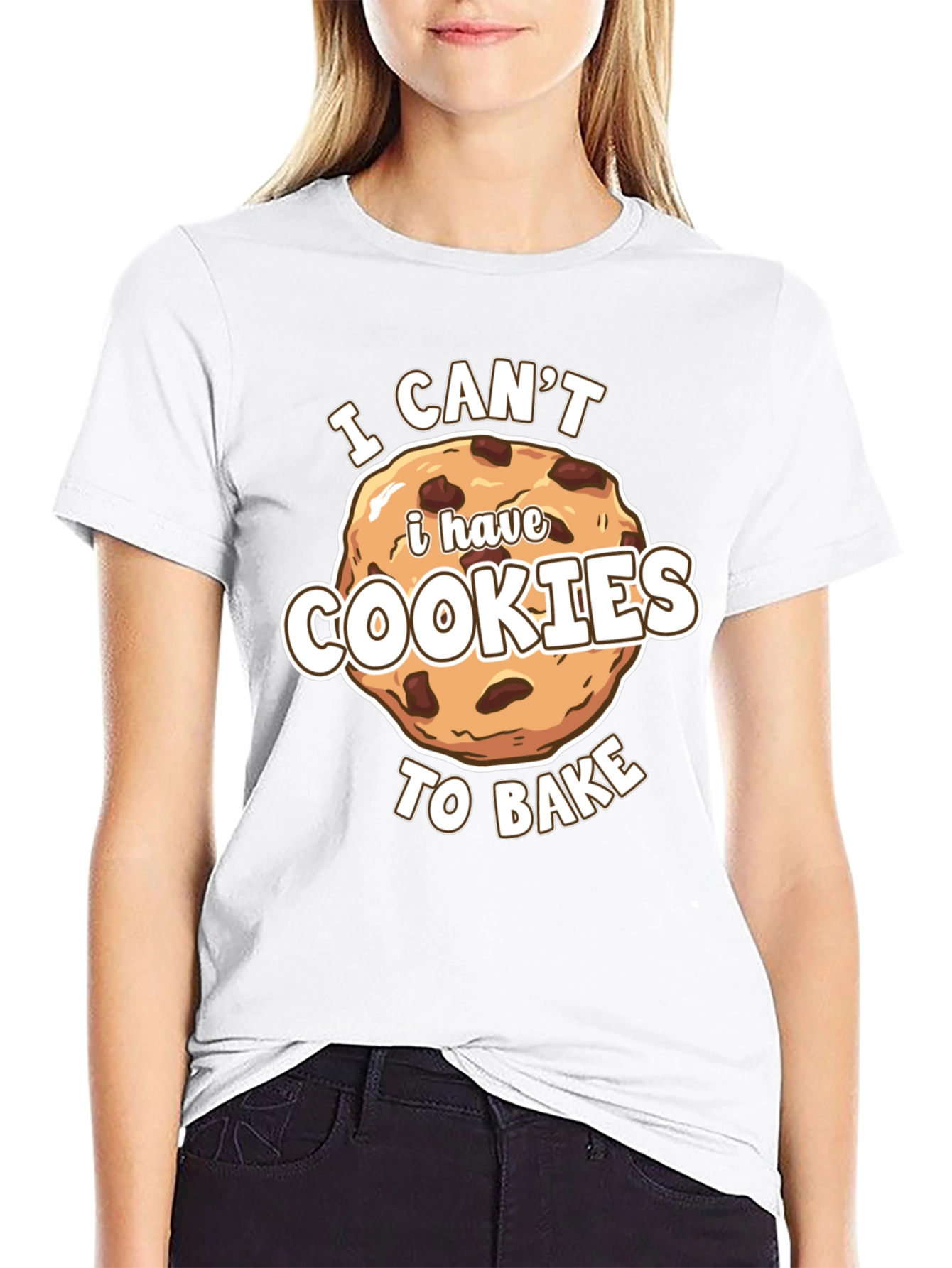 Black Funny Cookie Baking T-Shirt view 9