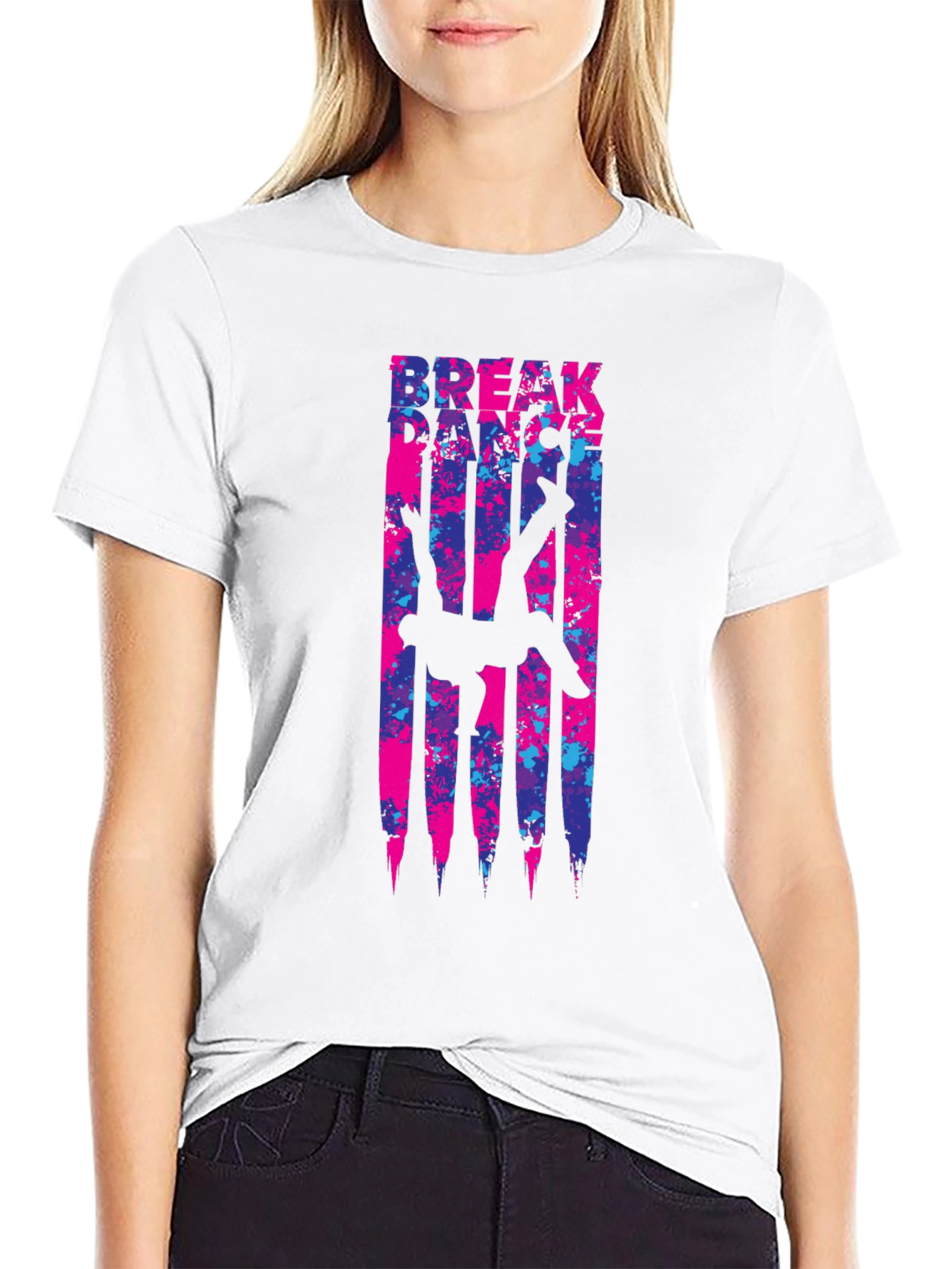 Black Break Dance T-Shirt - Urban Style Graphic Tee view 9