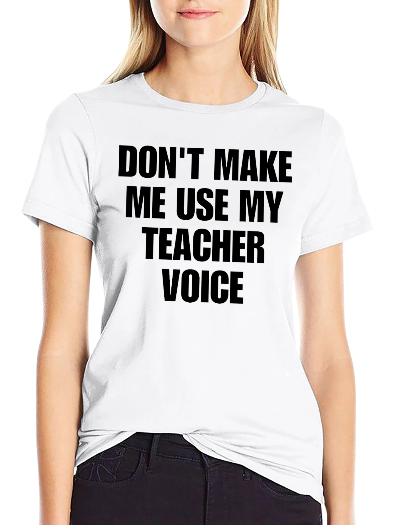 Black Teacher Voice Graphic Tee - Don't Make Me Use It! view 9