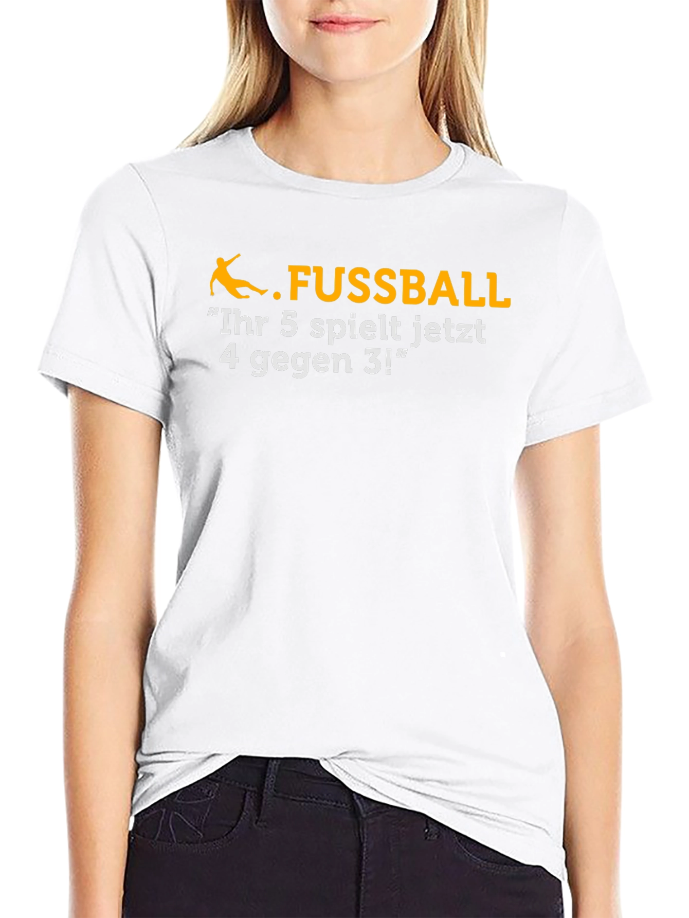 Black Funny Soccer T-Shirt - "Ihr 5 spielt jetzt..." view 9