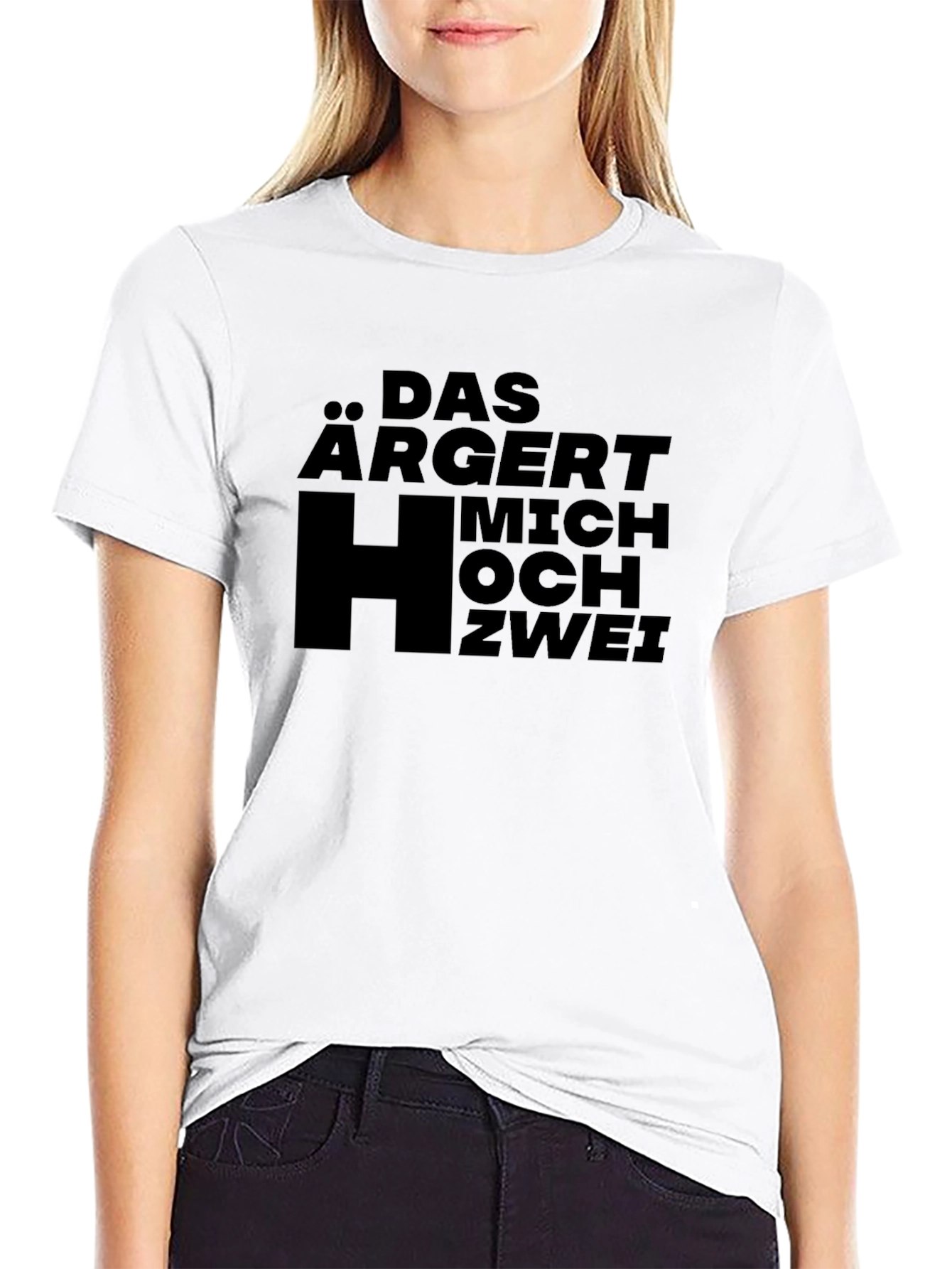 Black Das Argert Mich Hoch Zwei Black T-Shirt view 9