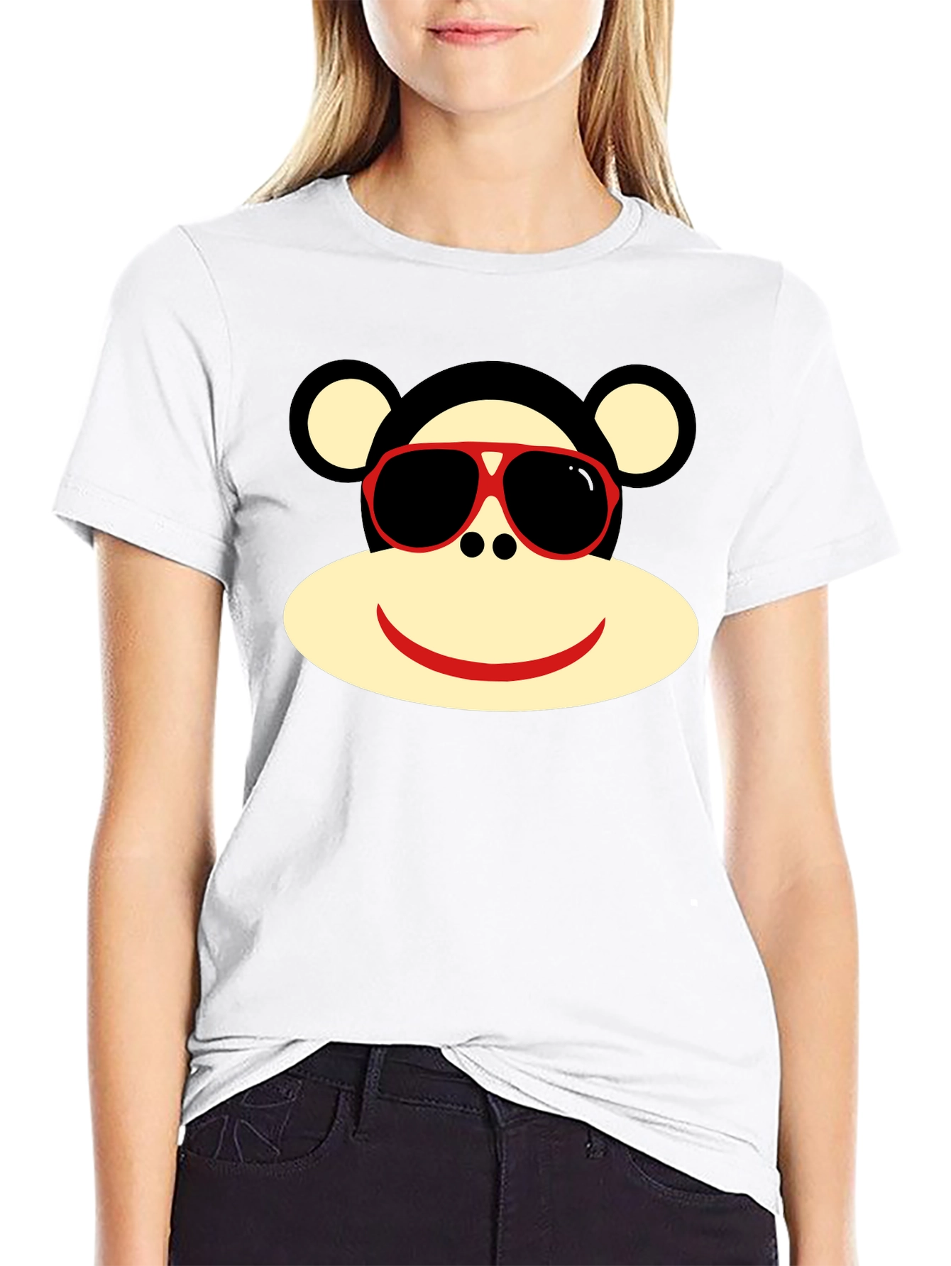 Black Sock Monkey T-Shirt - Fun Graphic Tee view 9