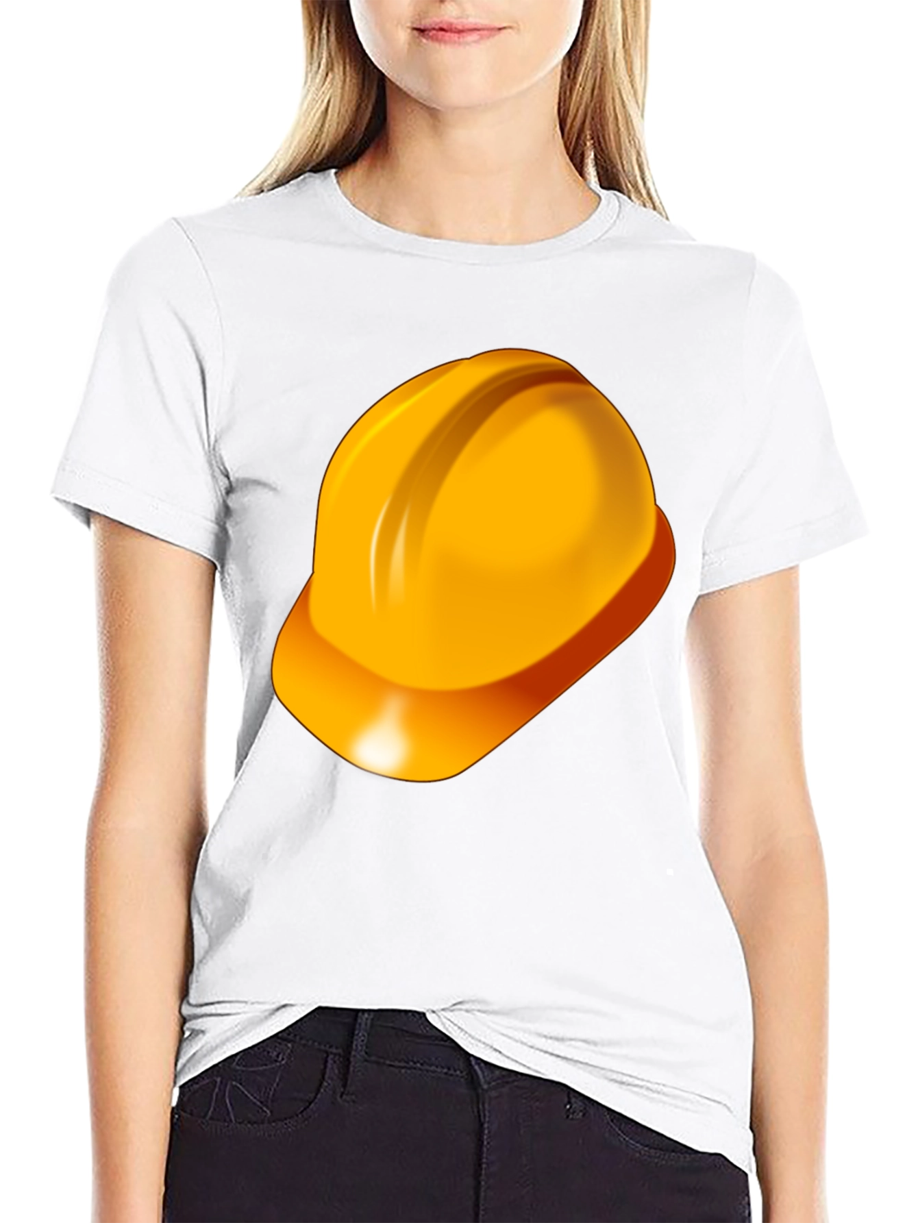 Black Construction Hard Hat T-Shirt - Safety First! view 9