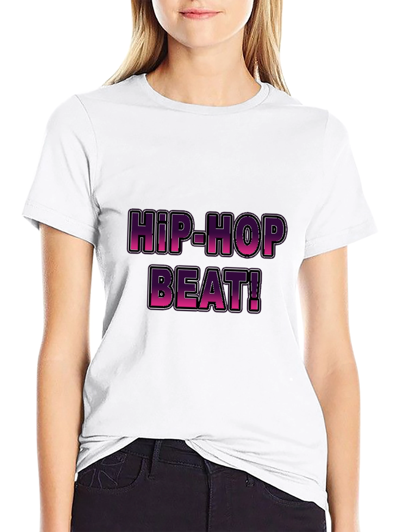 Black Hip-Hop Beat! Graphic T-Shirt view 9