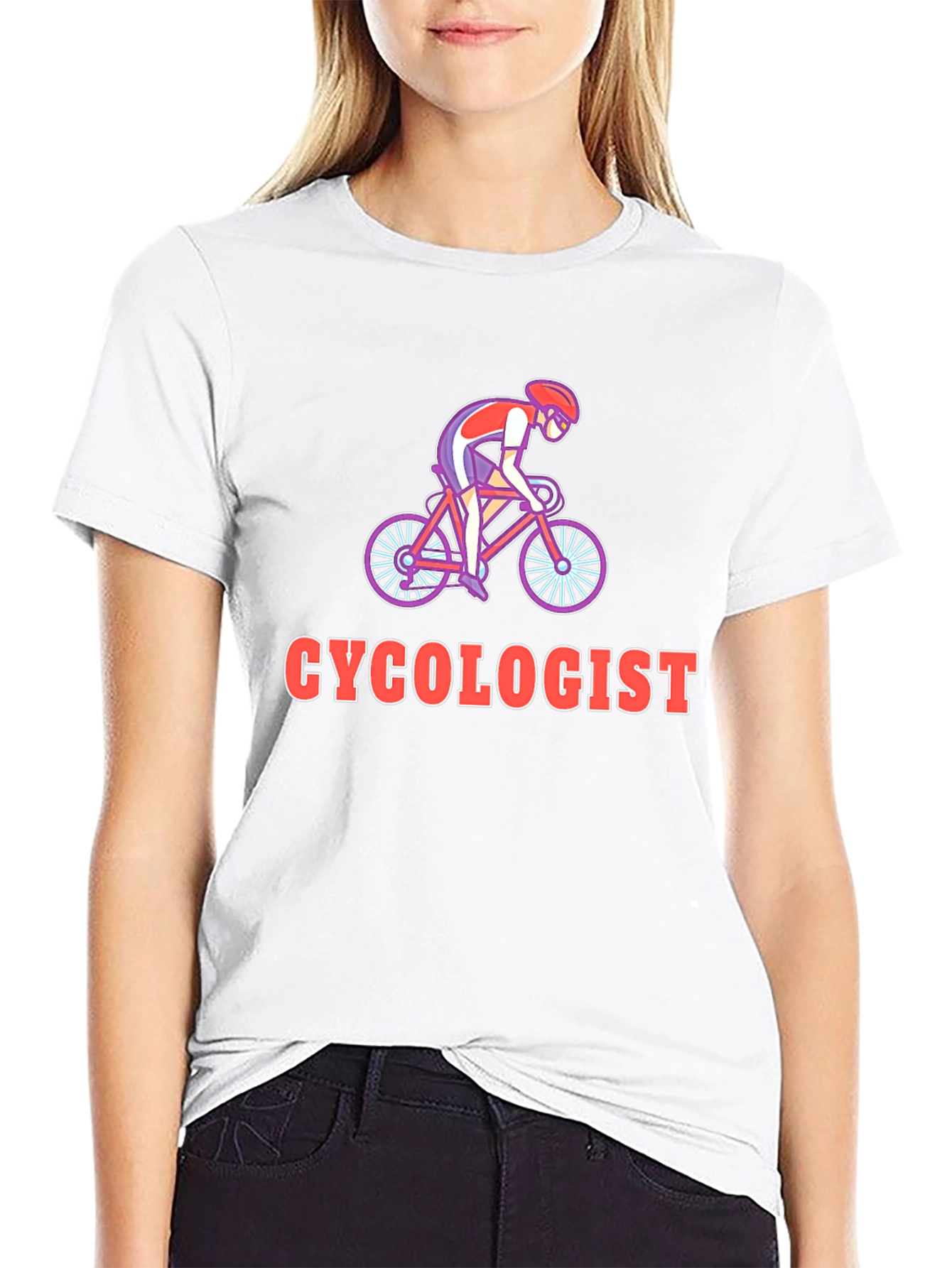 Black Cyclologist T-Shirt - Funny Cycling Gift view 9