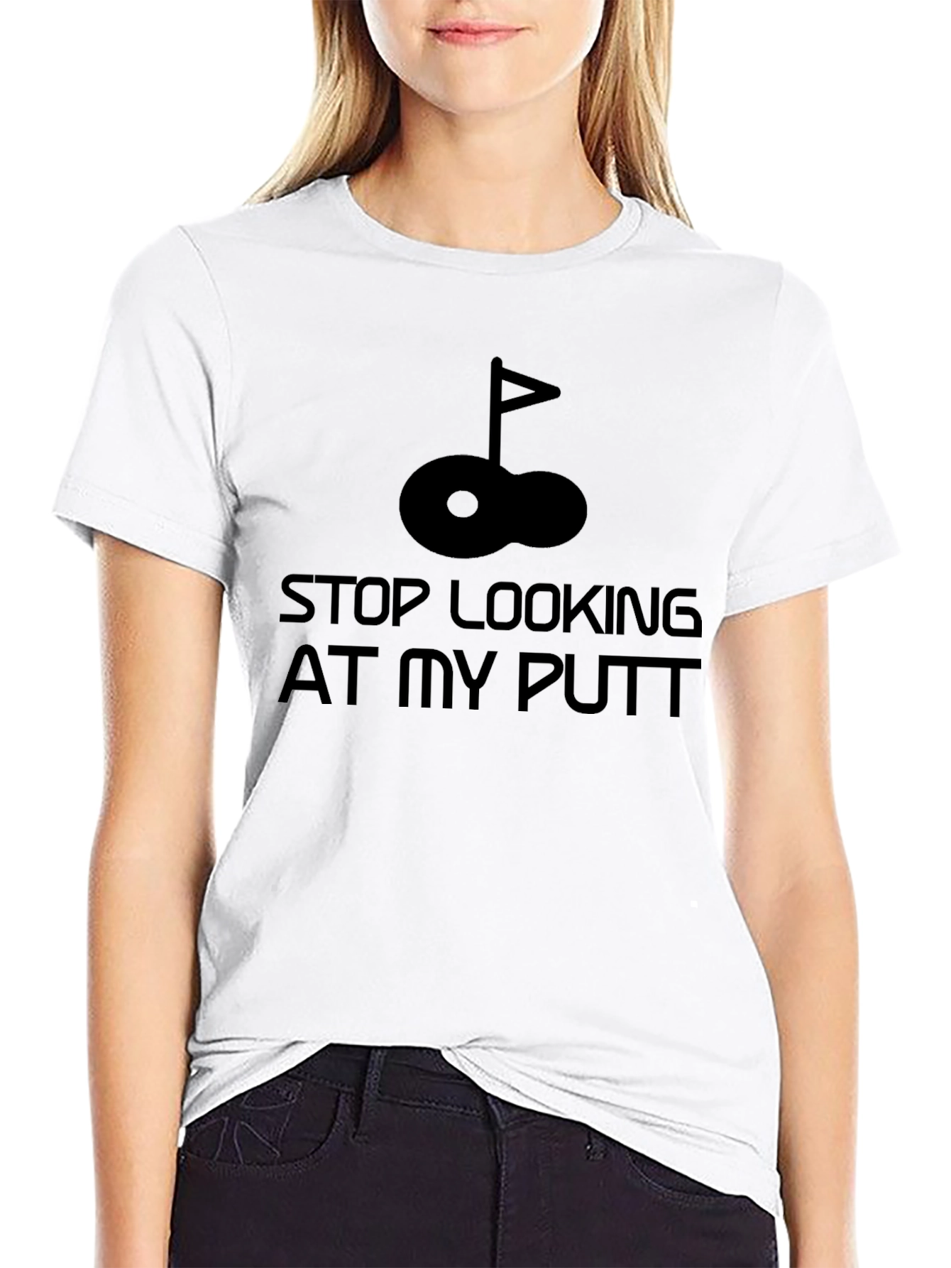 Stop Looking At My Putt T-Shirt Funny Golf Tee - 9