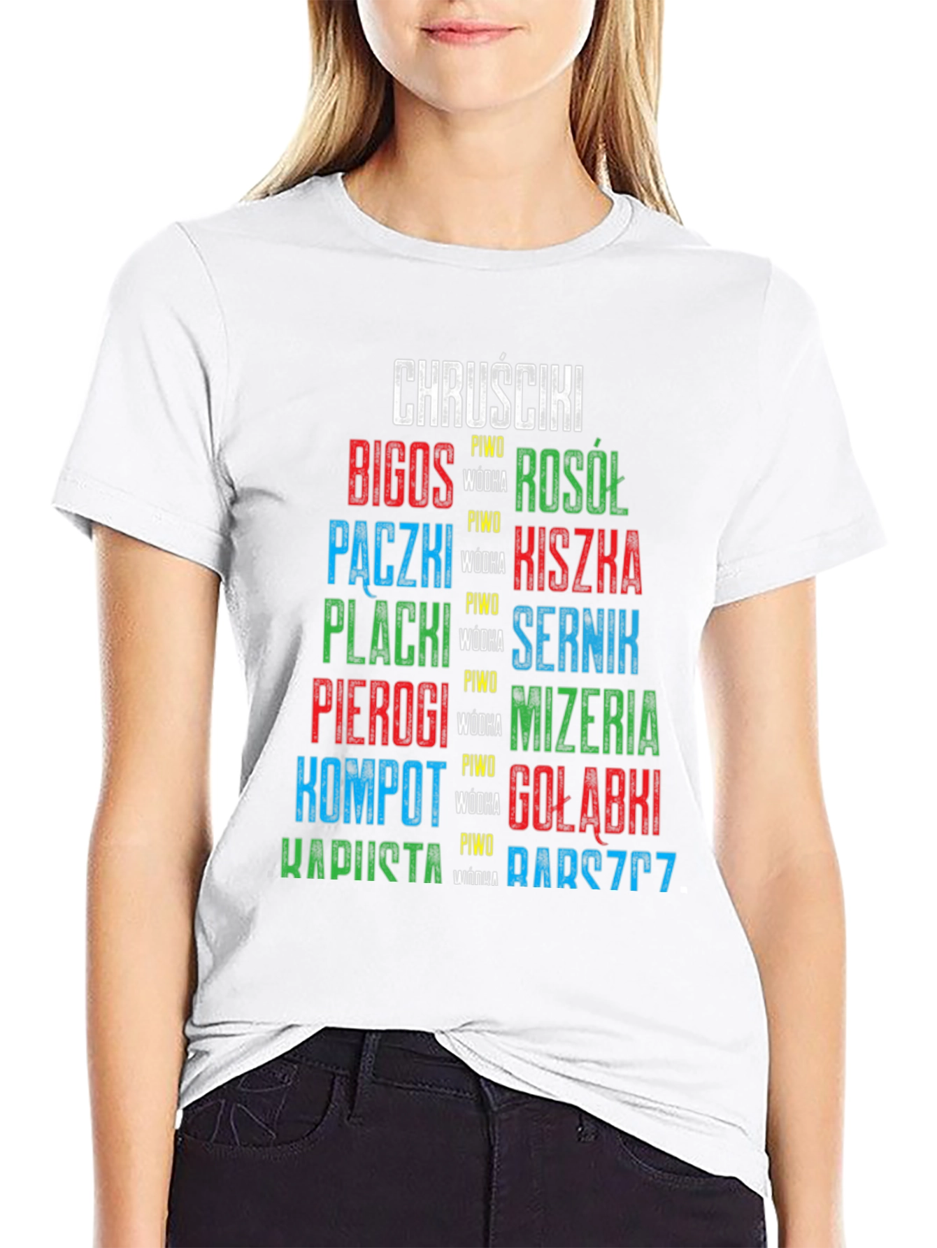 Black Polish Food T-Shirt: Bigos, Pierogi, Kapusta & More! view 9