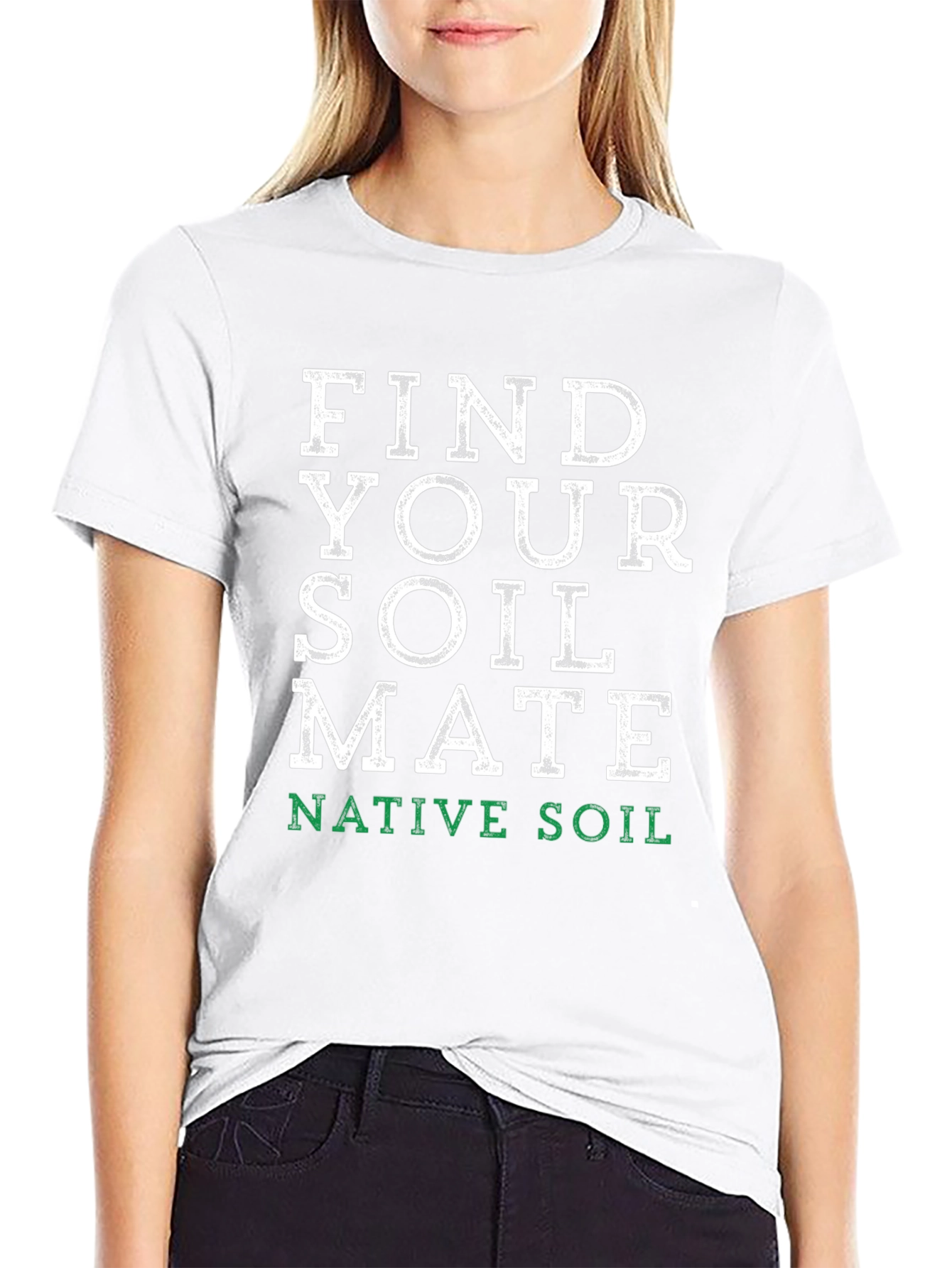Black Find Your Soil Mate T-Shirt - Native Soil view 9