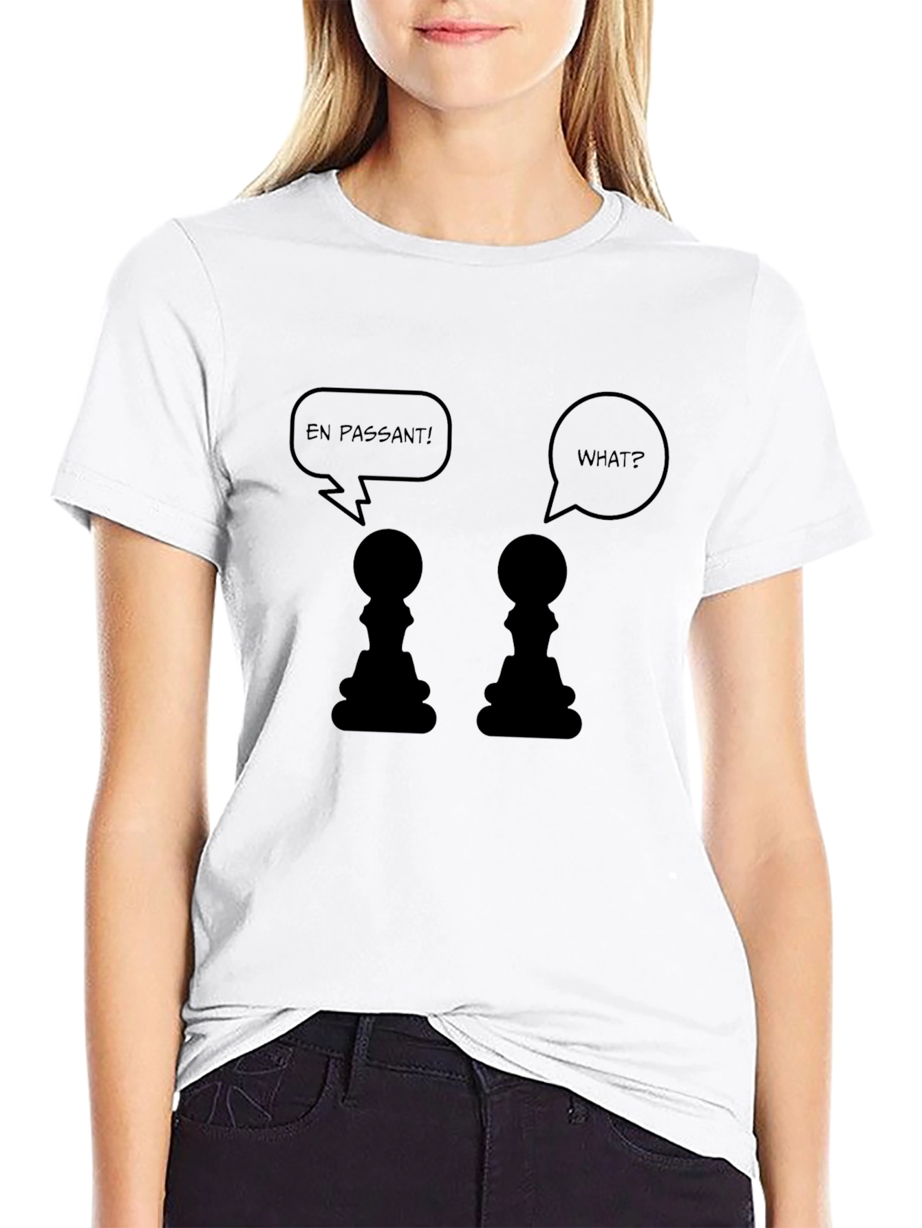 Black En Passant Chess T-Shirt - Funny Chess Pawn Tee view 9
