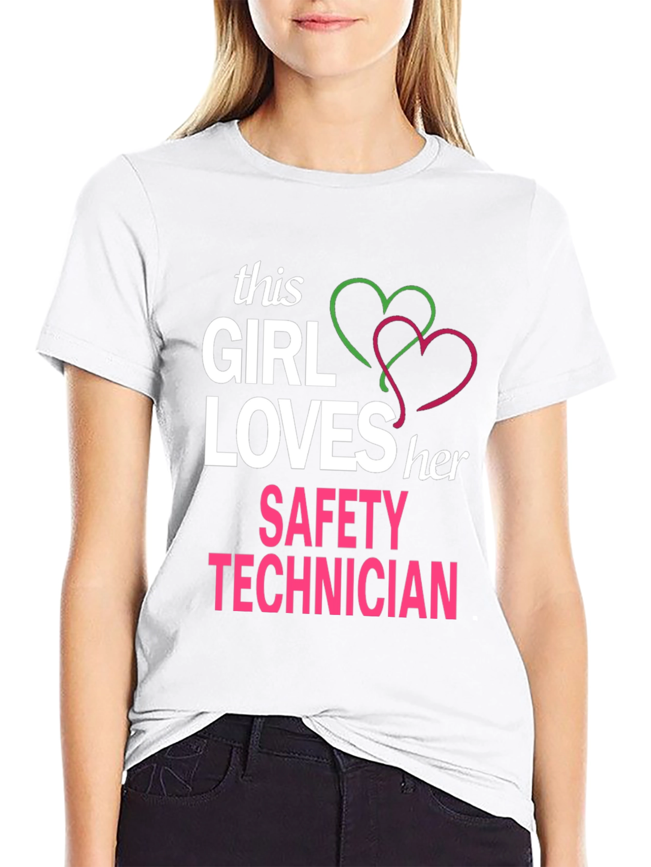 Girl Loves Her Safety Technician T-Shirt - 9