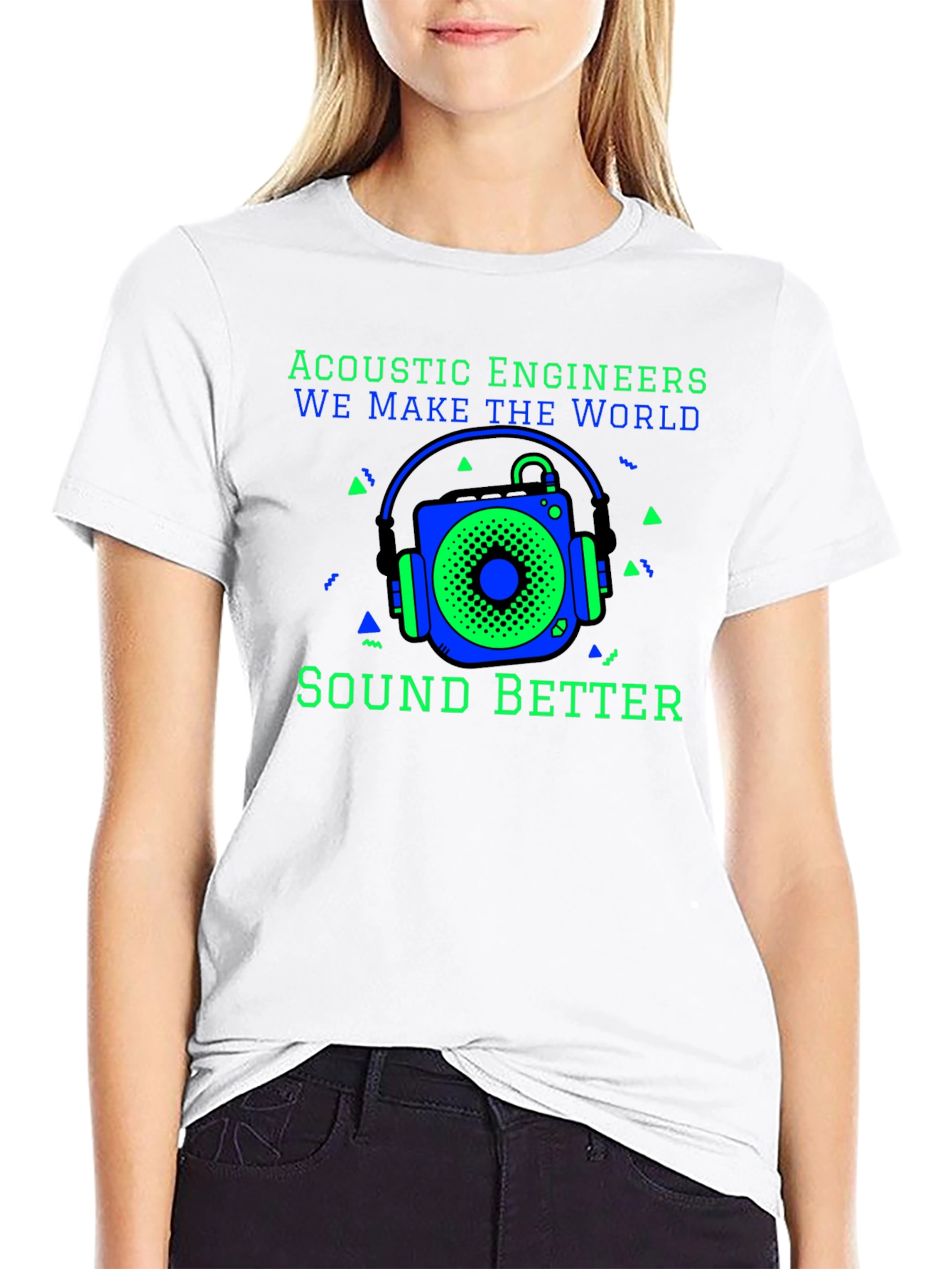 Black Acoustic Engineers Sound Better T-Shirt view 9