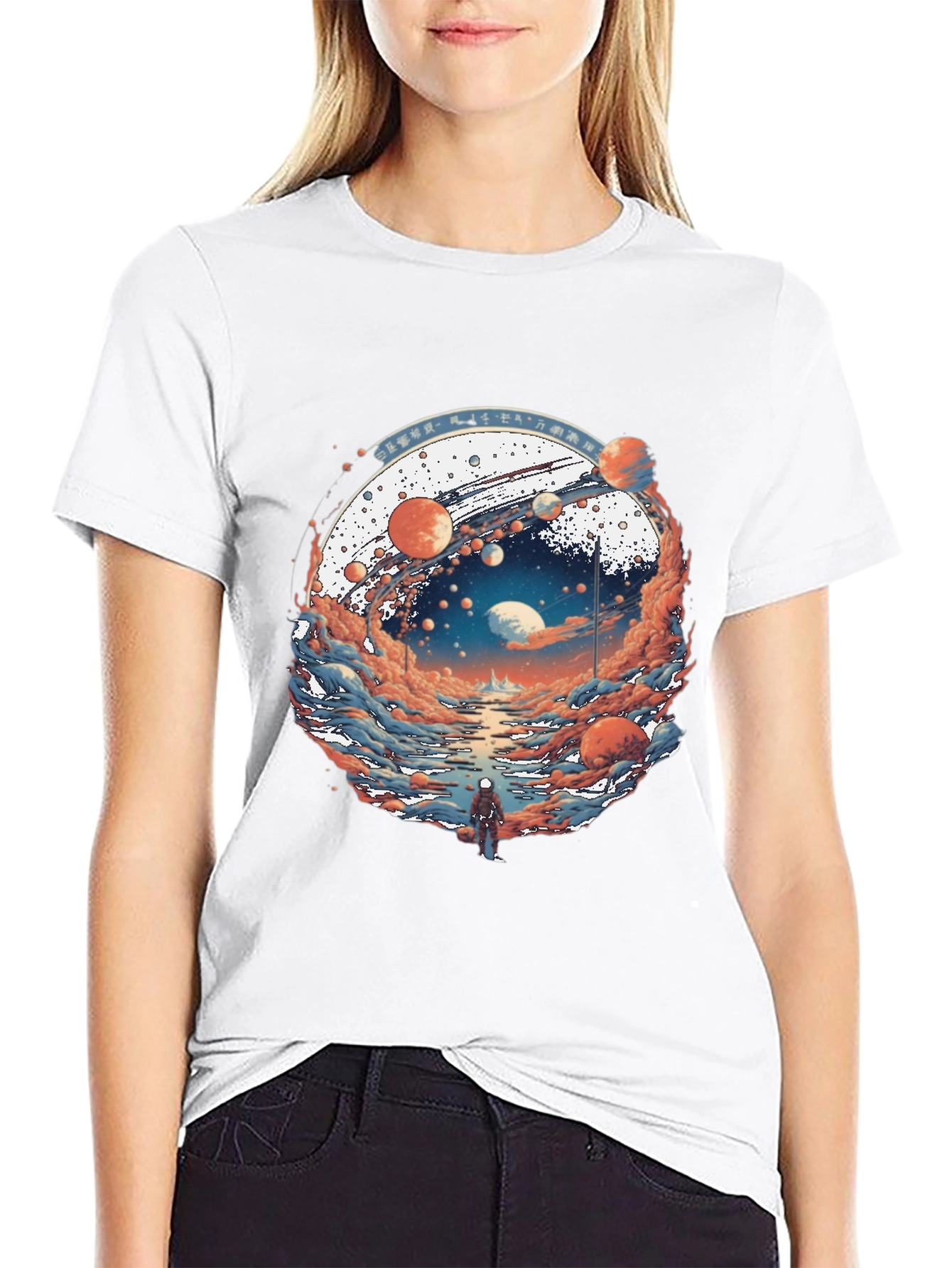 Black Planetary Journey Black T-Shirt view 9