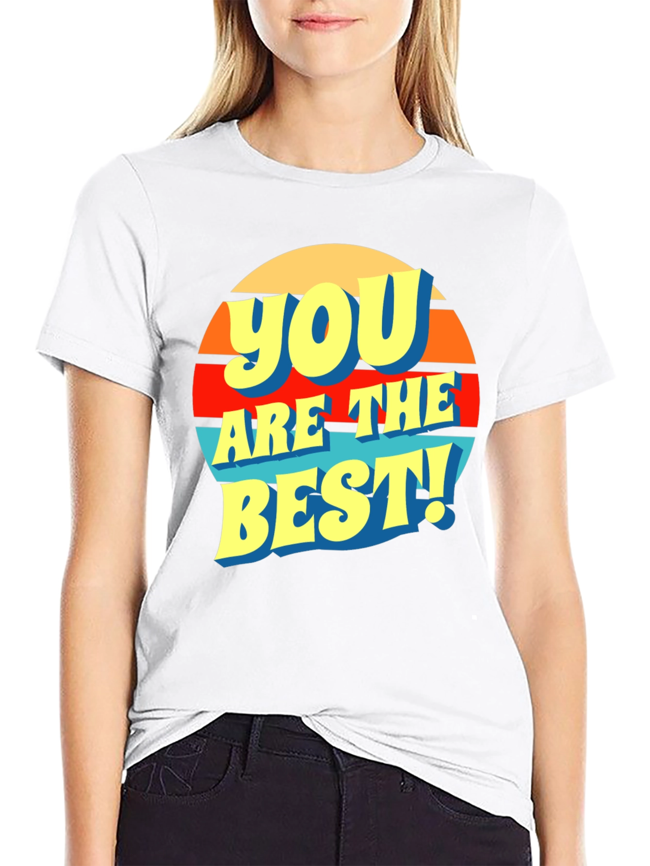 Black You Are The Best! Graphic T-Shirt view 9