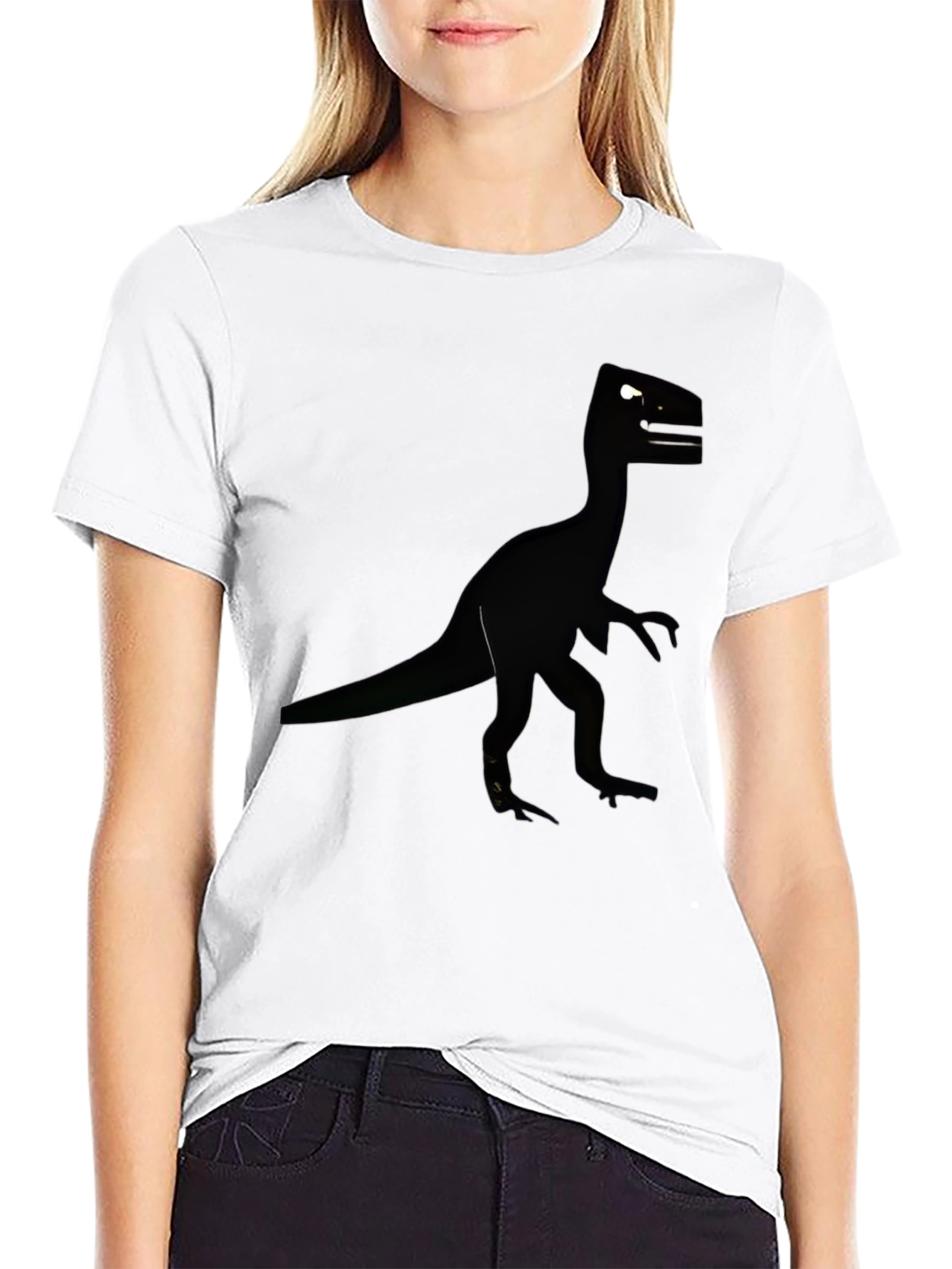 Black Black Dinosaur T-Shirt for Men view 9