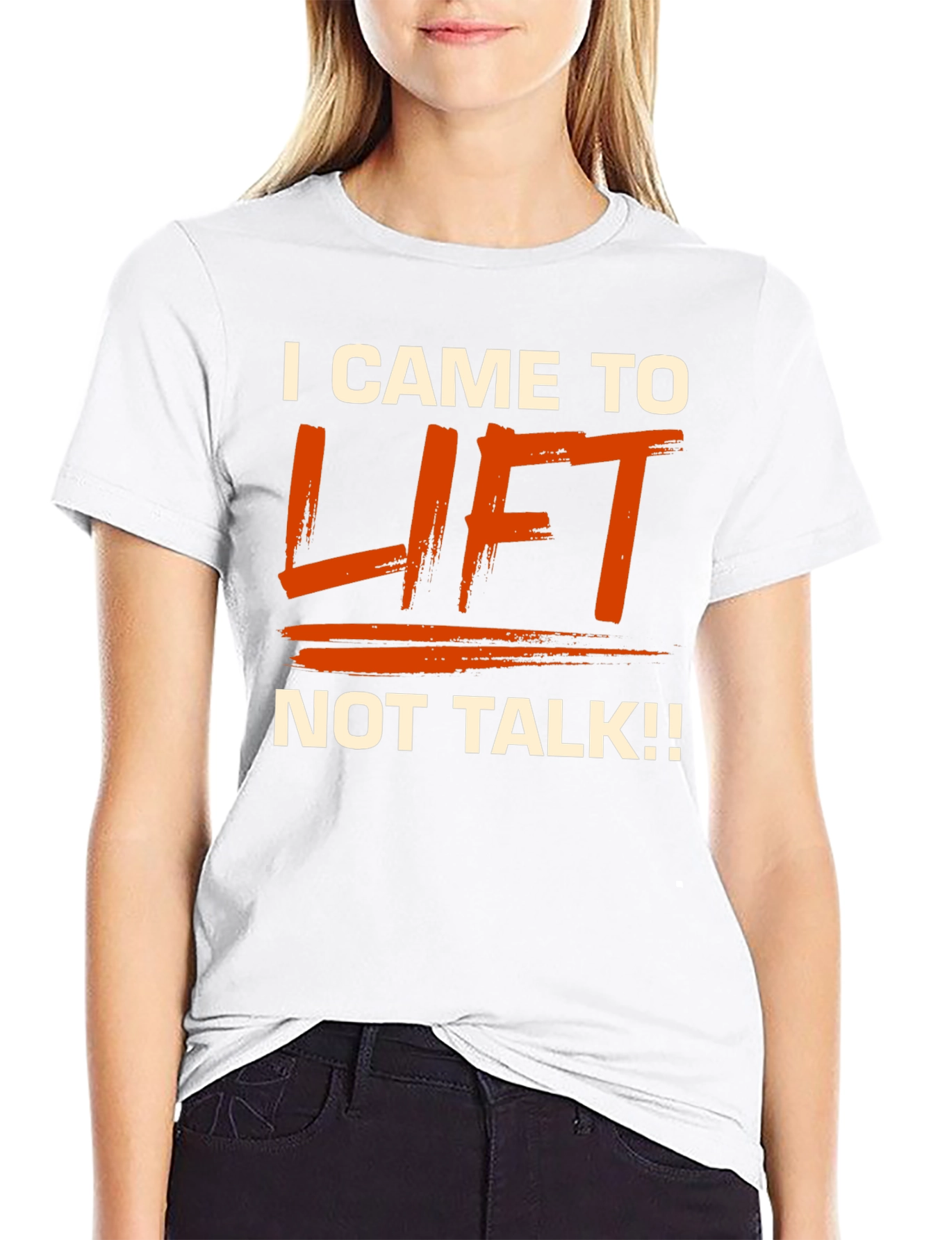 Black I Came to Lift T-Shirt view 9