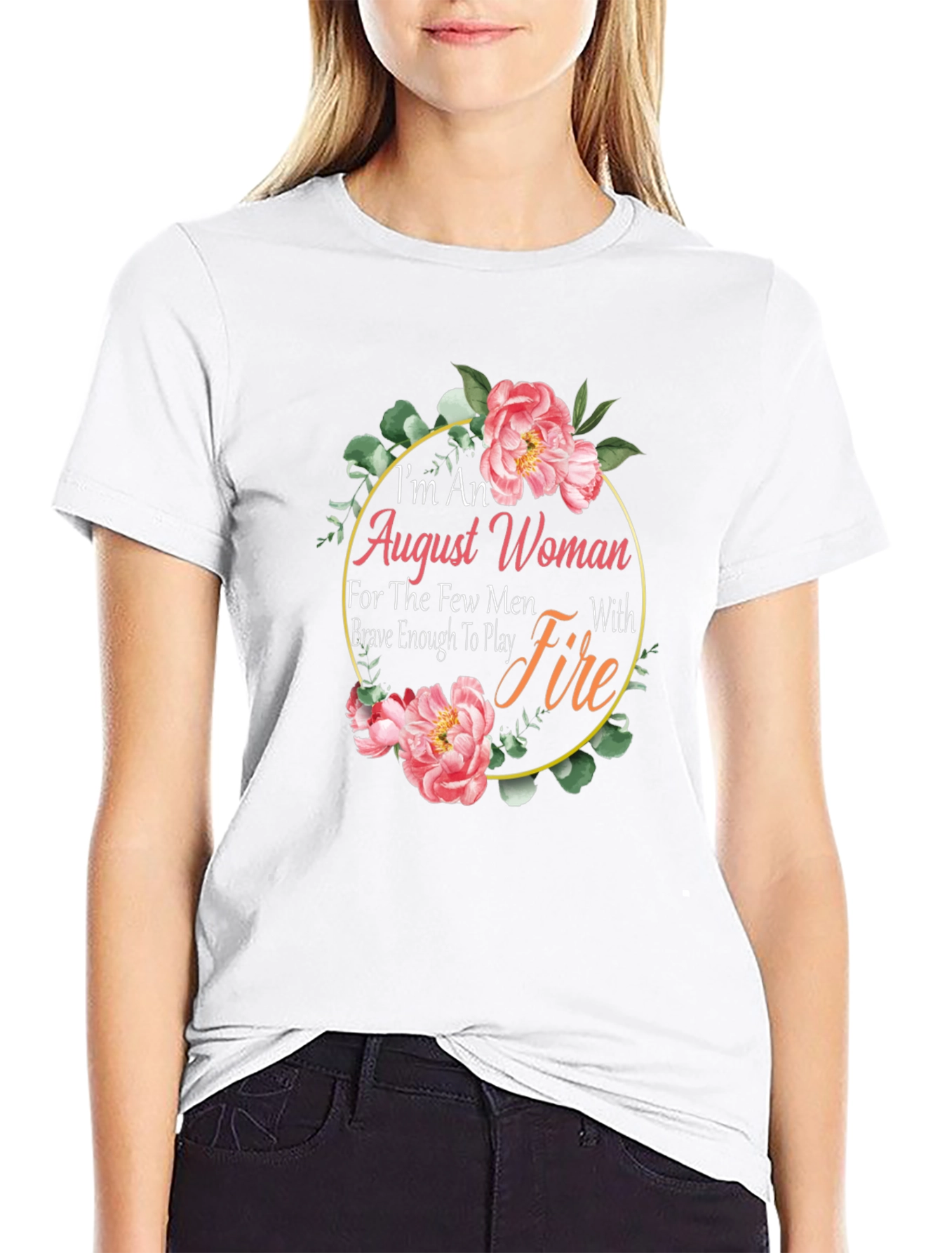 Black August Woman Floral Graphic T-Shirt view 9