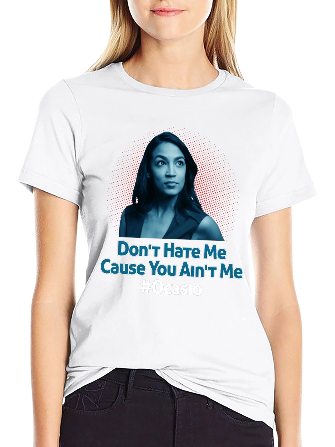Black Don't Hate Me AOC T-Shirt view 9