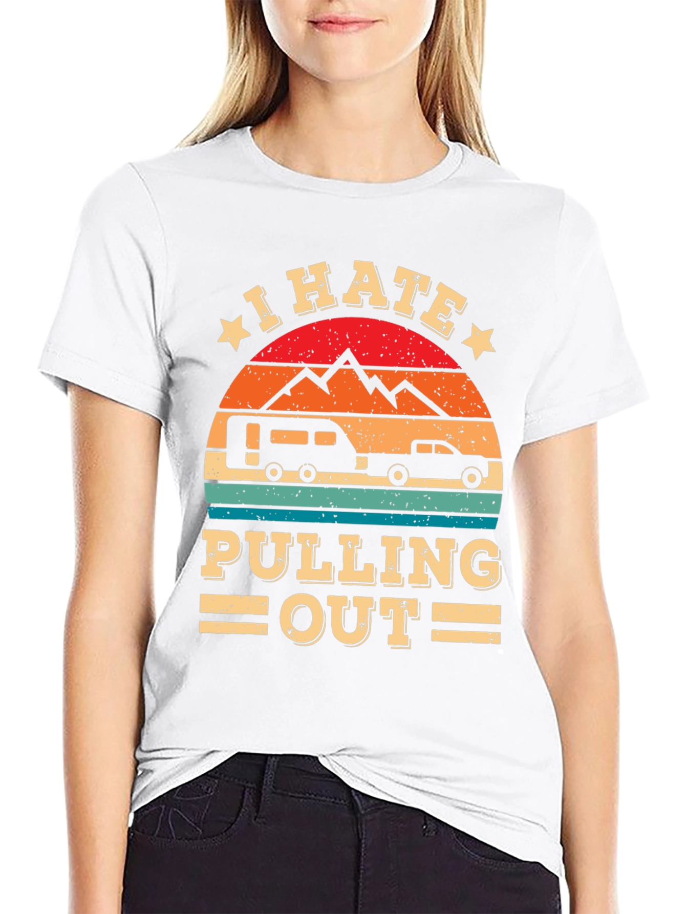 Black I Hate Pulling Out Camping T-Shirt view 9