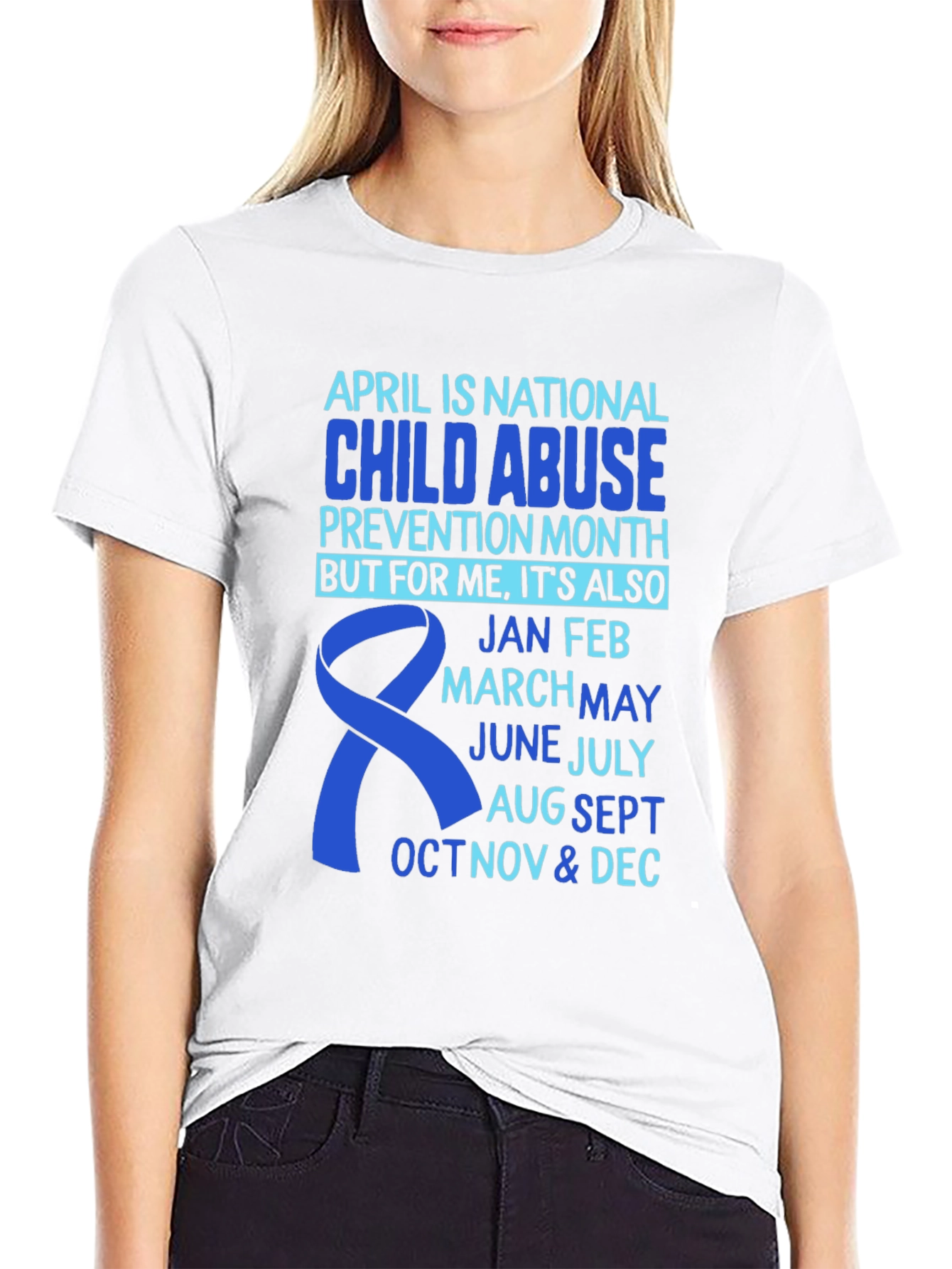 Child Abuse Prevention Awareness T-Shirt - 9