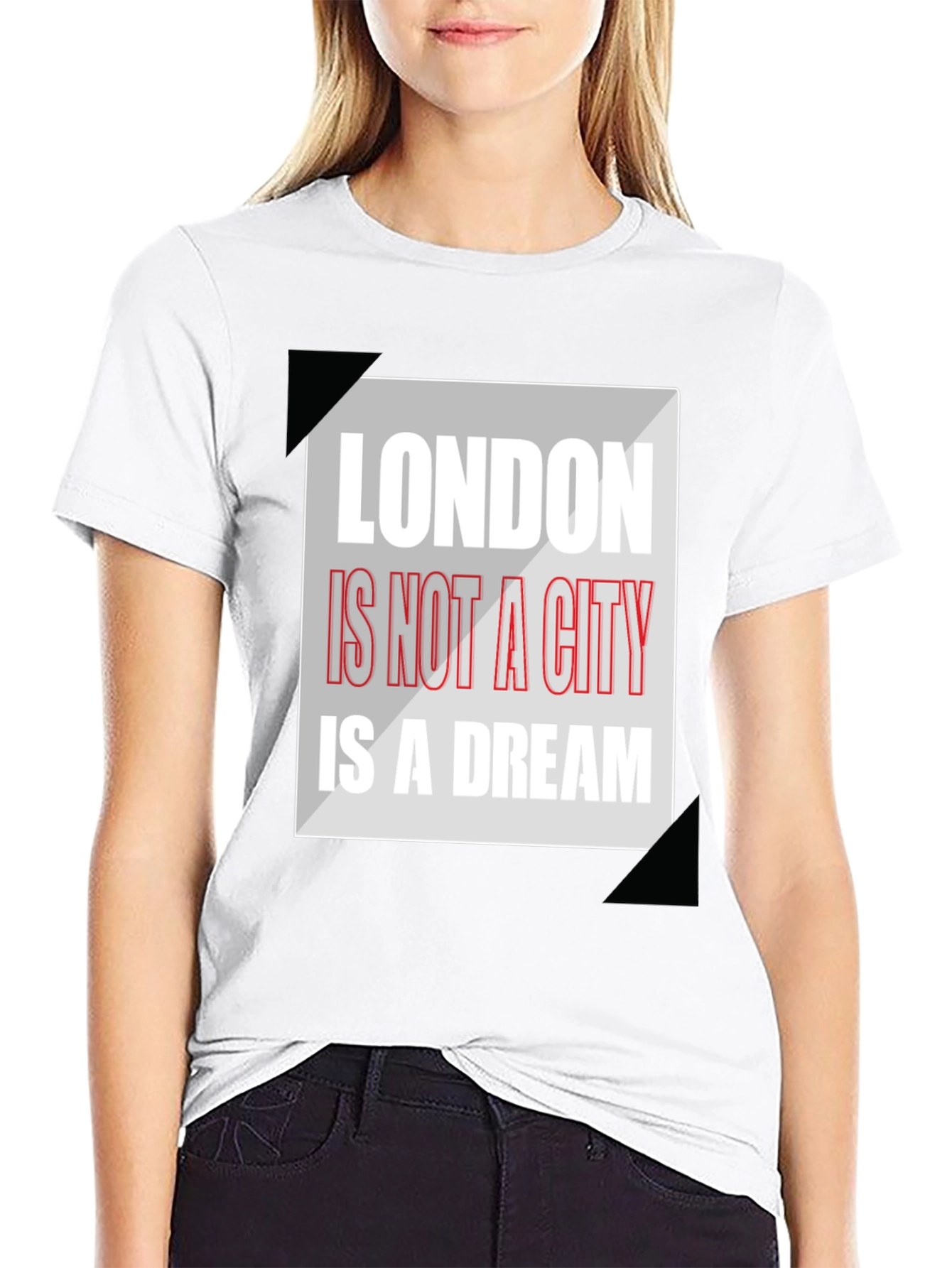 Black London Dream Graphic Tee - Men's Black T-Shirt view 9