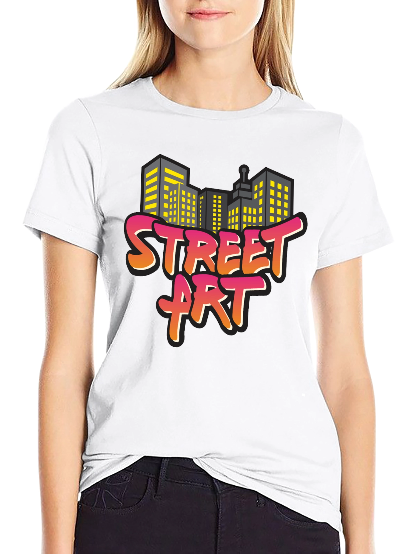 Black Street Art Graphic Tee - Urban Style view 9
