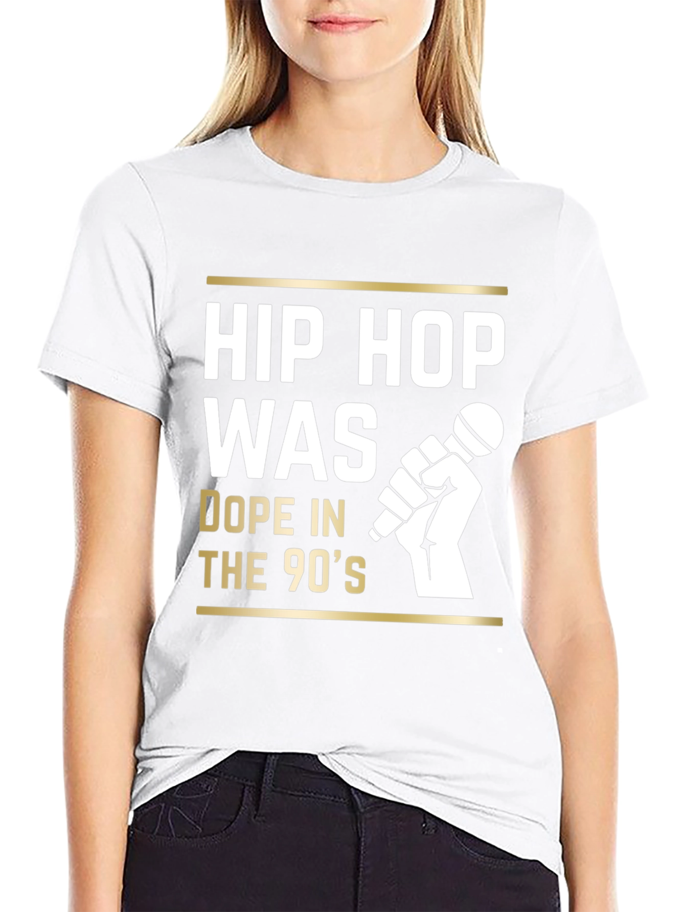 Black Hip Hop 90s Graphic Tee - Retro Style view 9