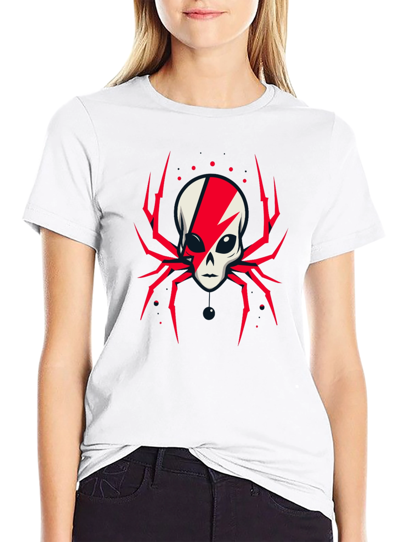 Black Alien Spider Graphic Tee - Unique Design view 9