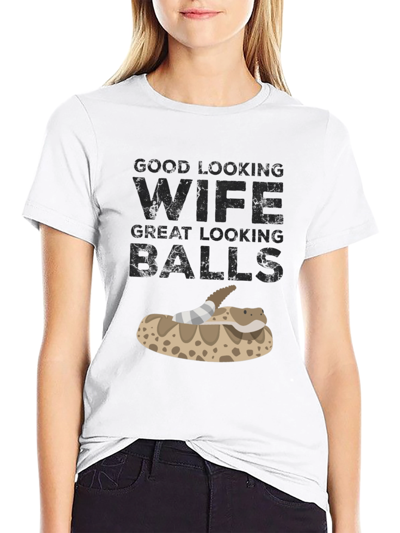 Black Good Lookin Wife Great Lookin Balls T-Shirt view 9