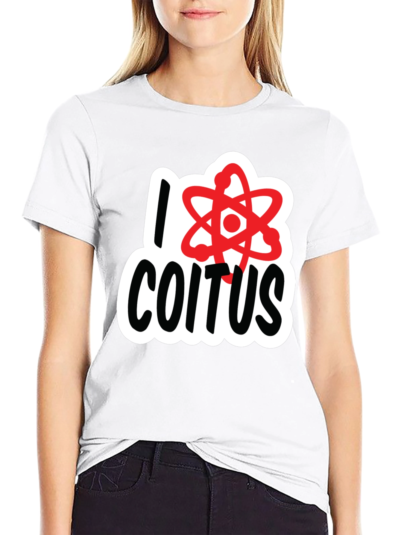 Black I Love Coitus Science T-Shirt - Black view 9