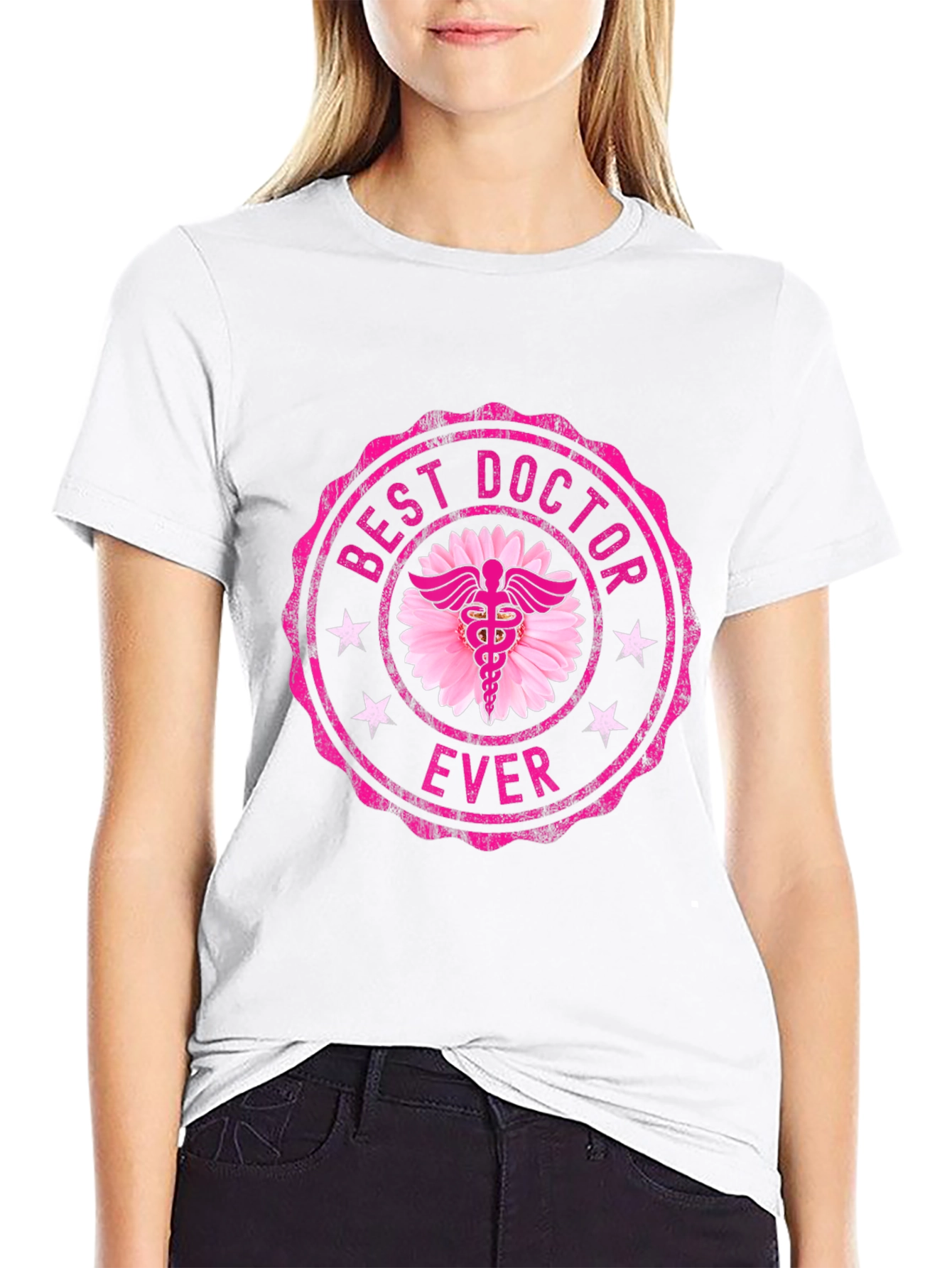 Black Best Doctor Ever T-Shirt - Medical Appreciation view 9