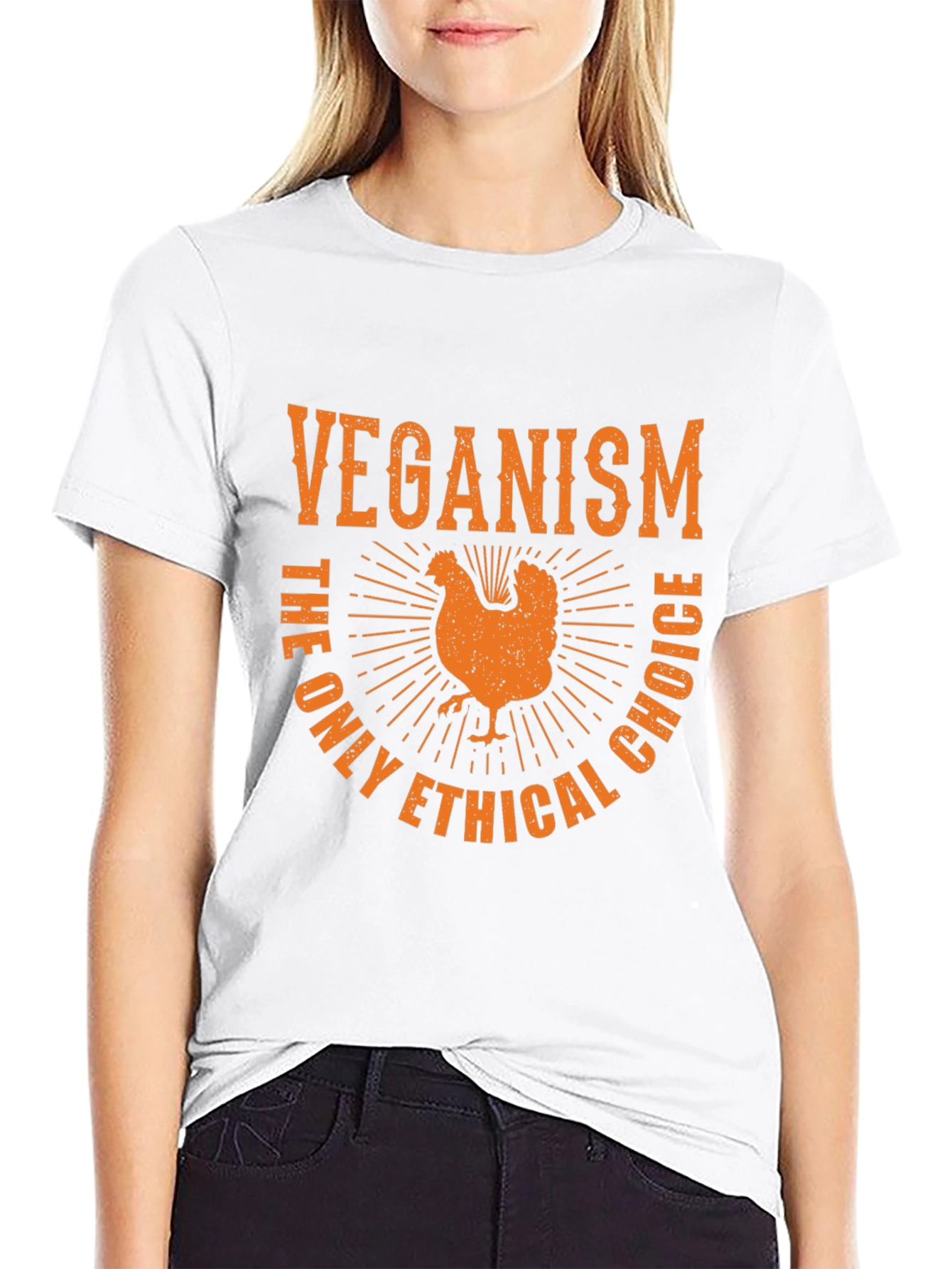 Black Veganism Ethical Choice T-Shirt view 9