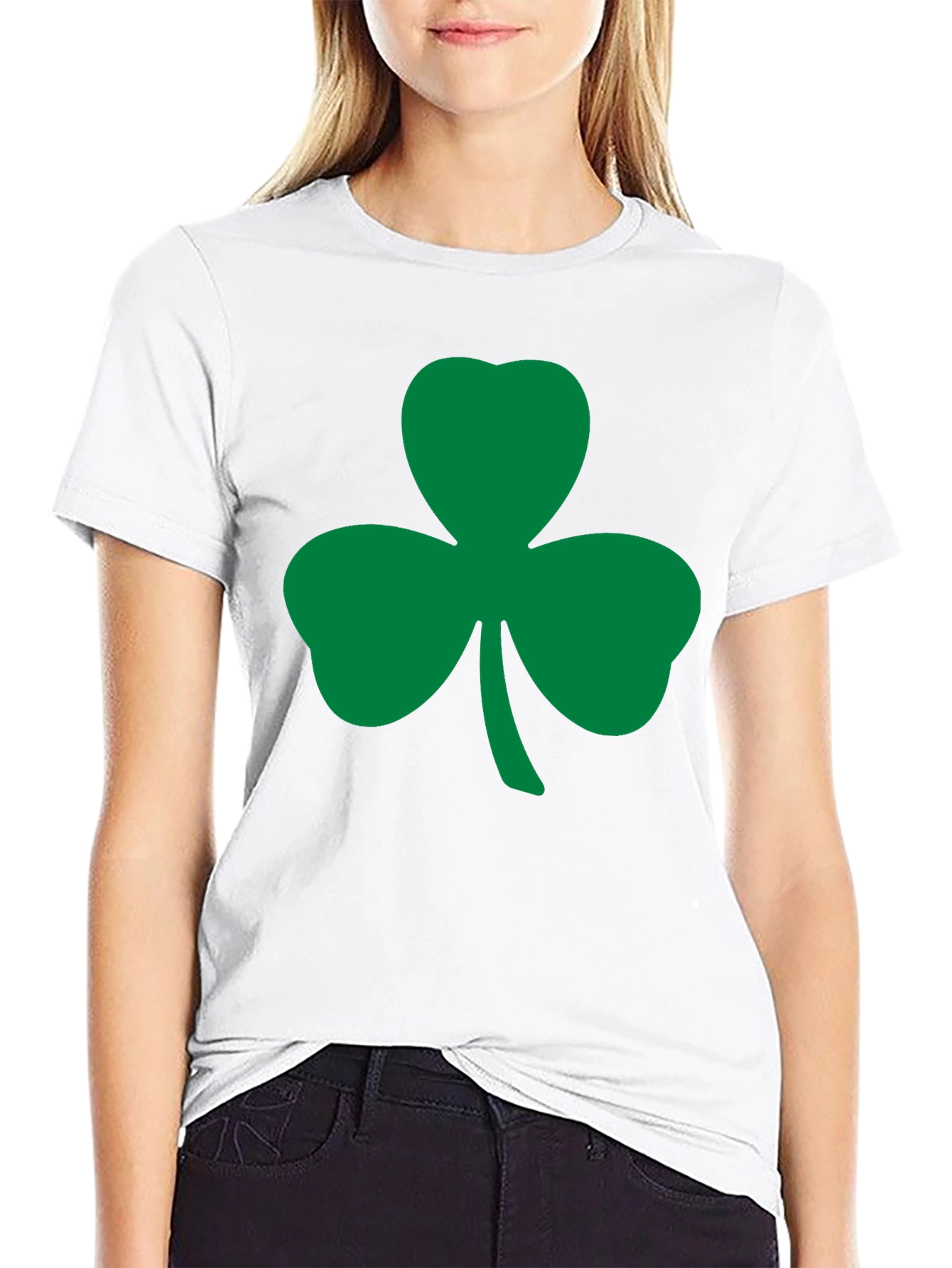 Black Shamrock T-Shirt - St. Patrick's Day Lucky Tee view 9