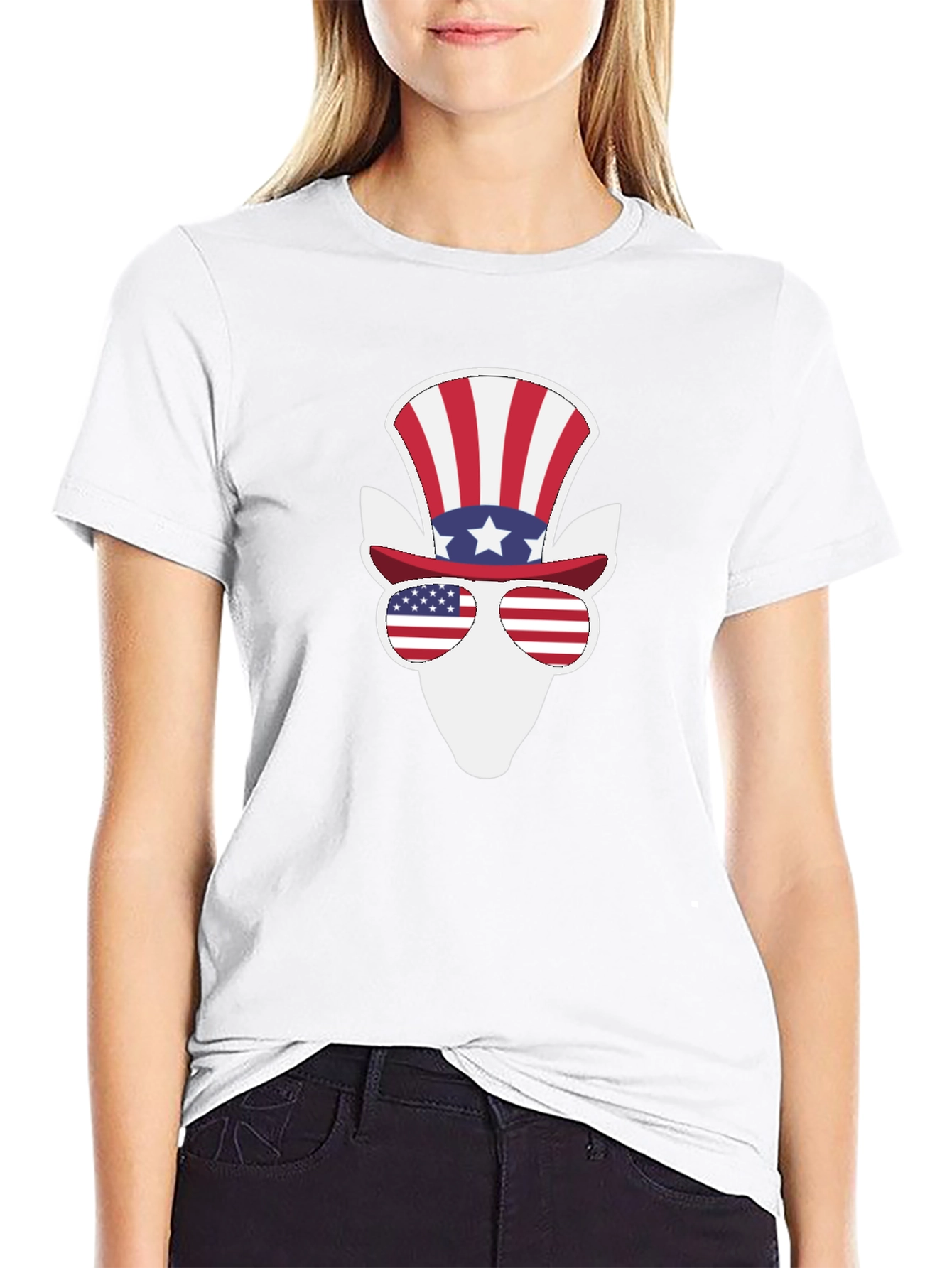 Black Patriotic Donkey T-Shirt - USA Pride! view 9