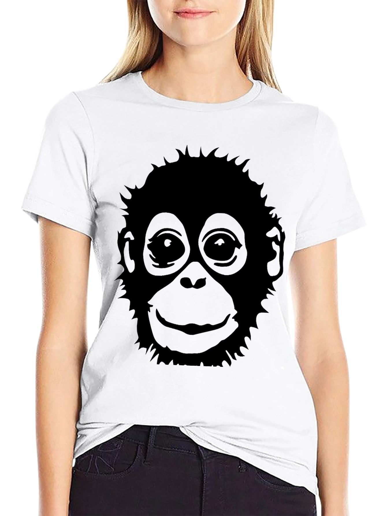 Black Monkey Graphic Black T-Shirt view 9