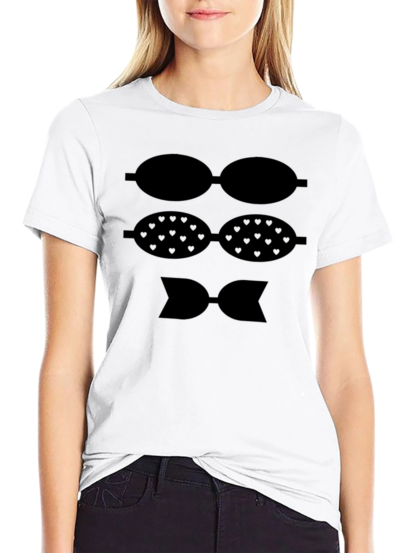 Black Bow Lover T-Shirt - Fun Bow Design view 9