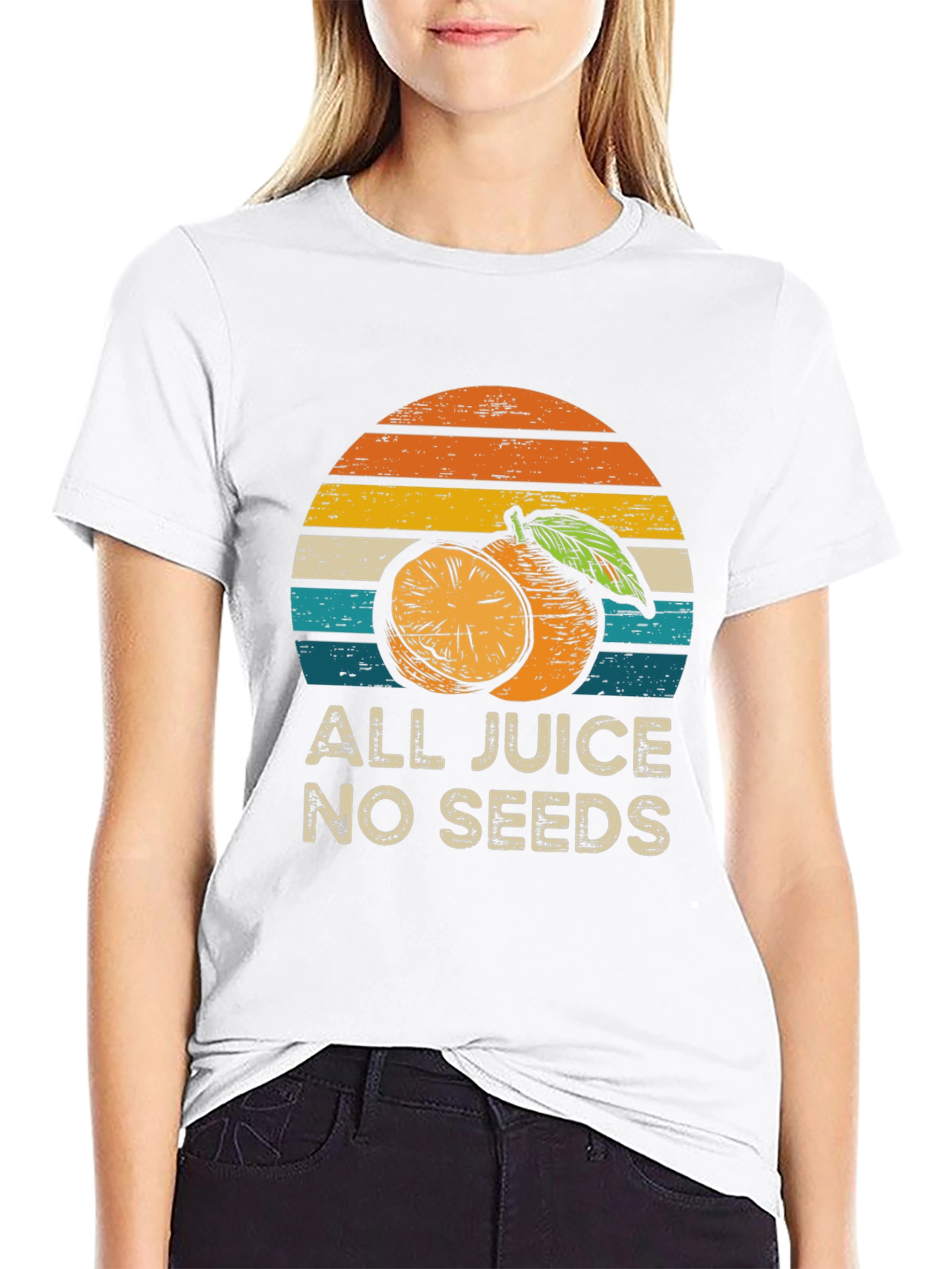Black All Juice No Seeds Graphic Tee view 9
