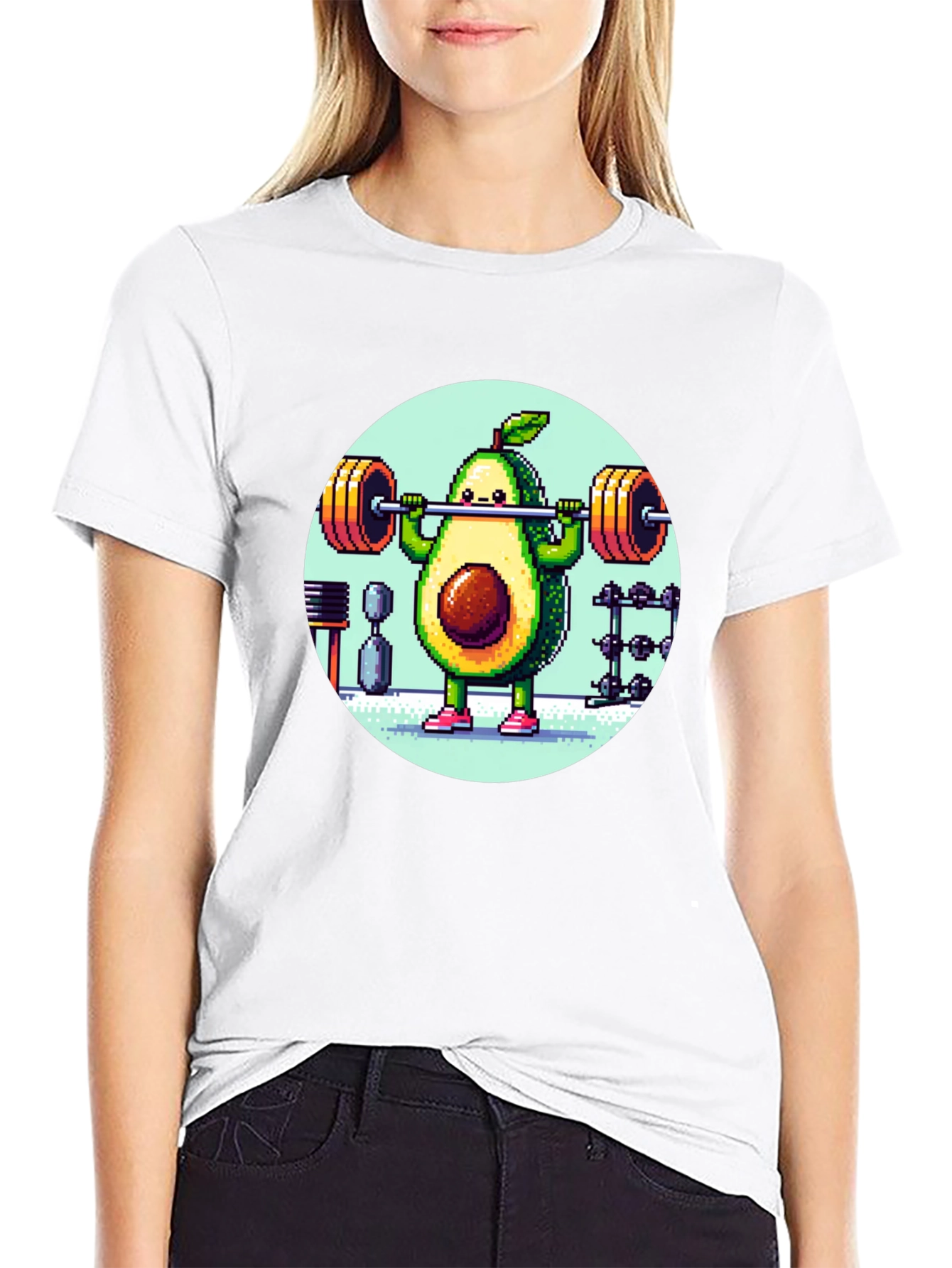 Black Avocado Gym T-Shirt - Funny Workout Tee view 9