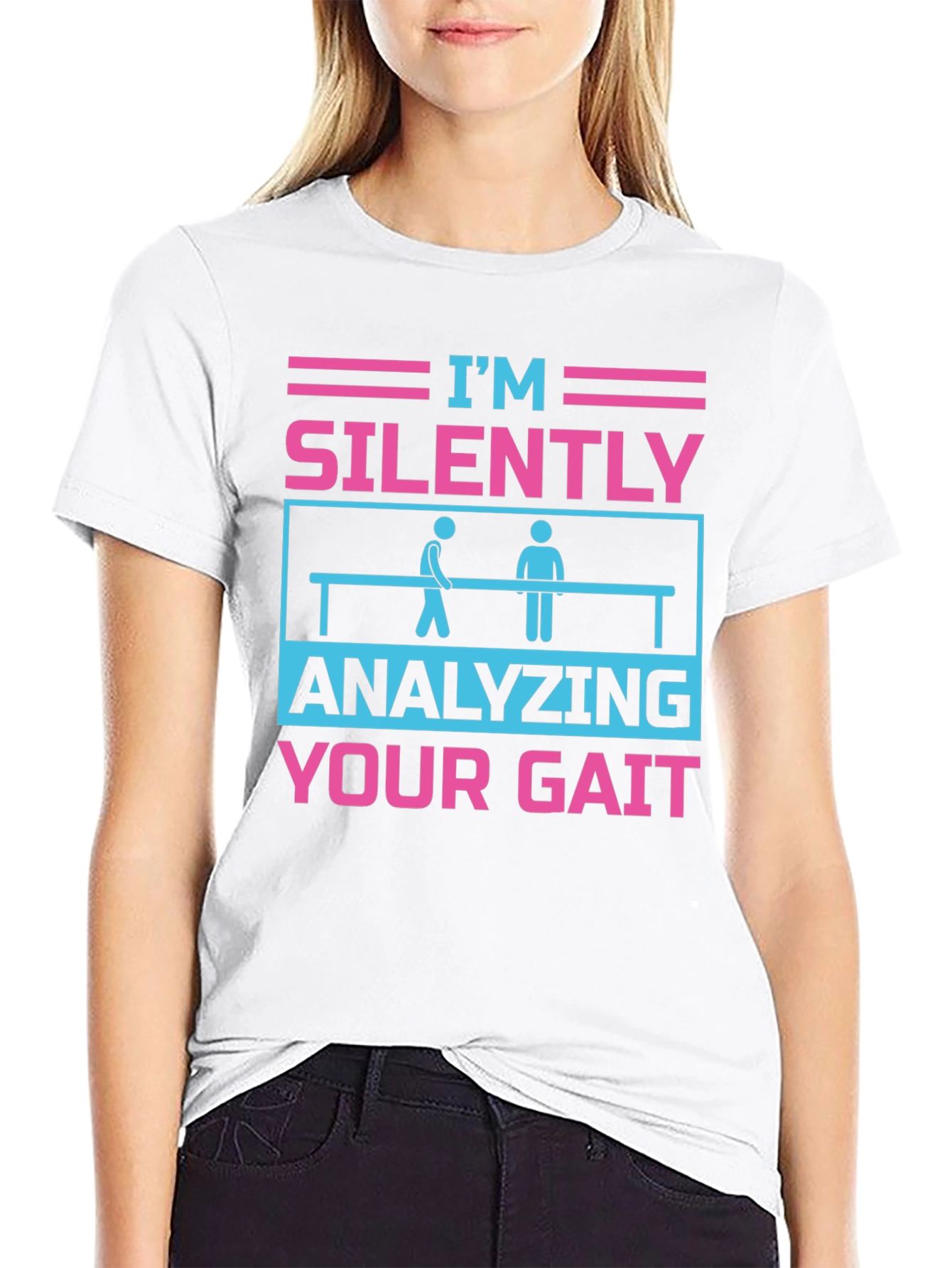 Black Analyzing Your Gait T-Shirt view 9