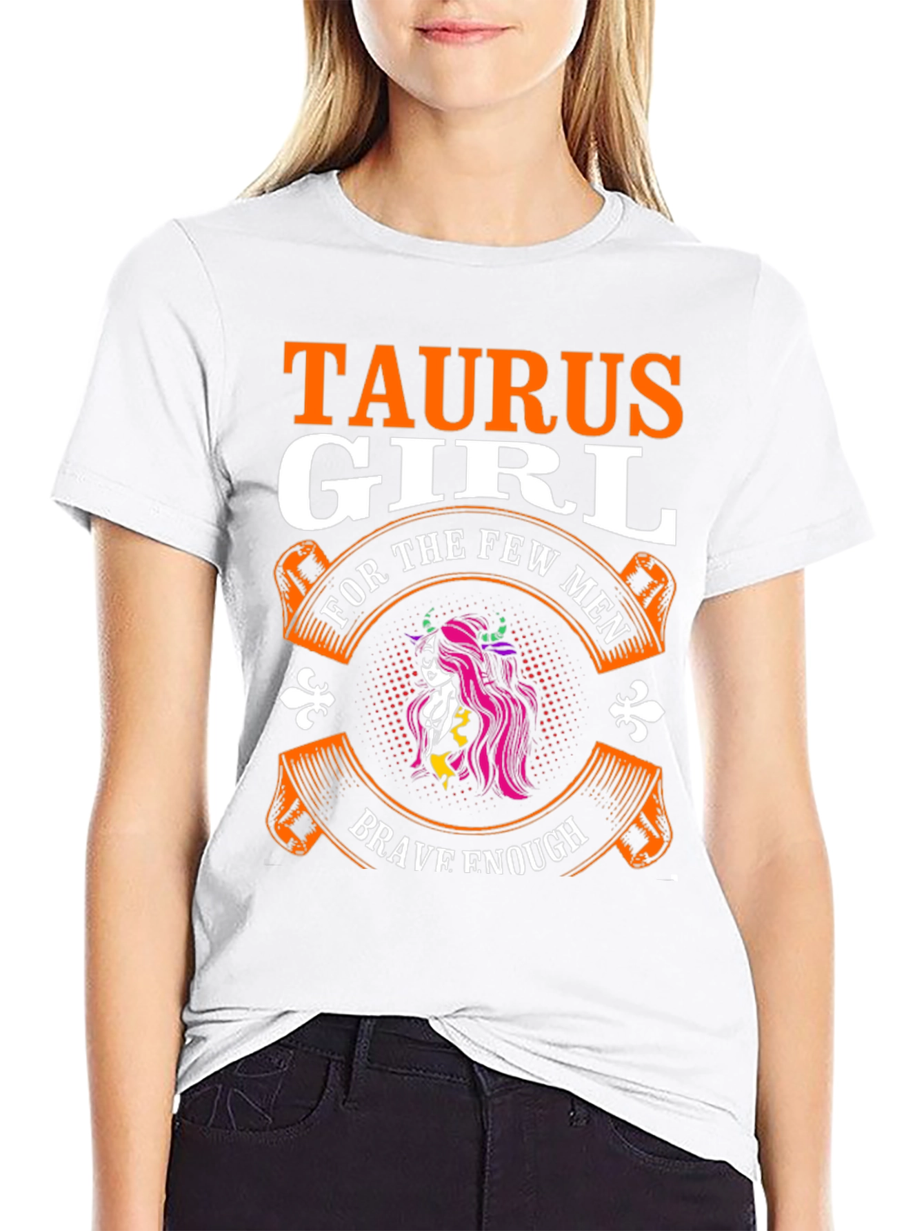 Black Taurus Girl Zodiac Graphic Tee - Brave & Bold view 9