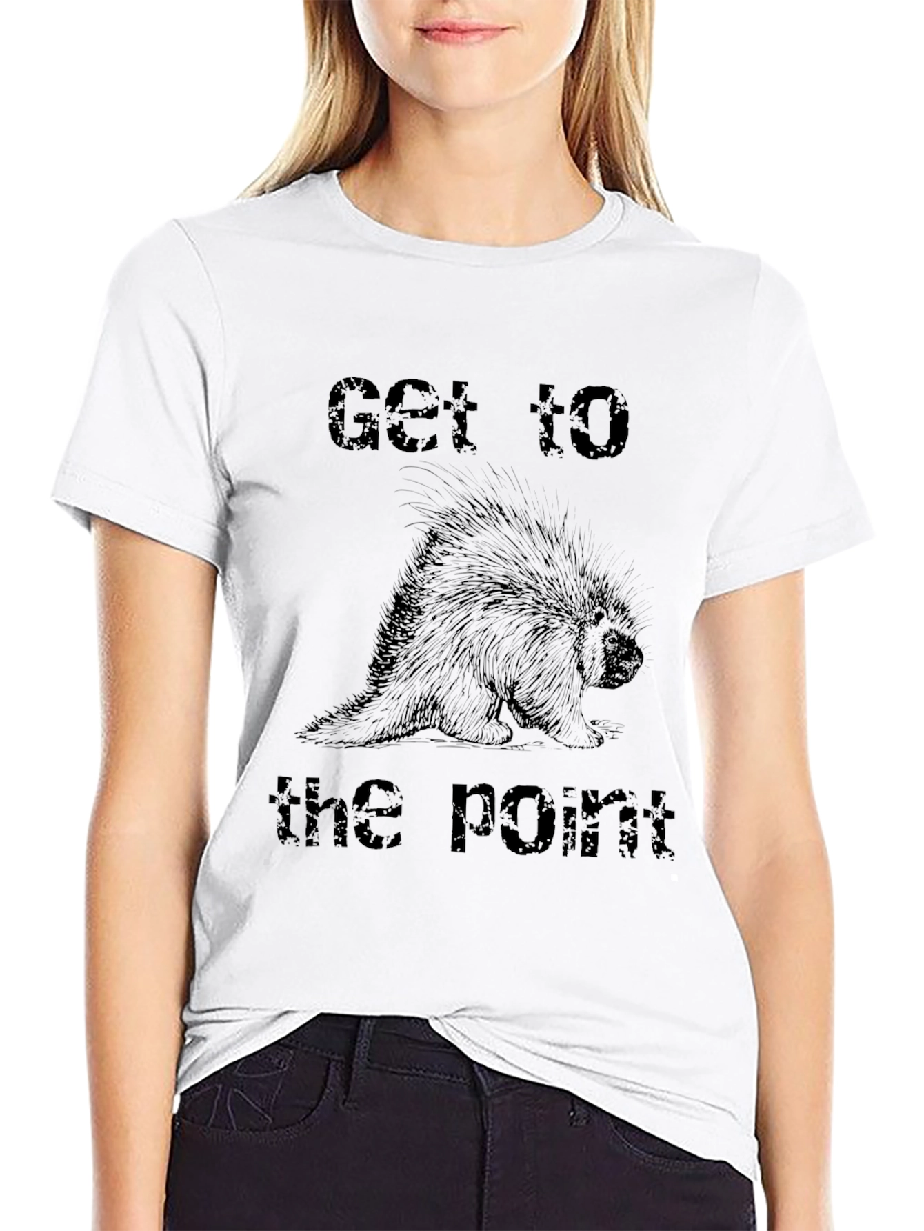 Get to the Point Porcupine Graphic T-Shirt - 9