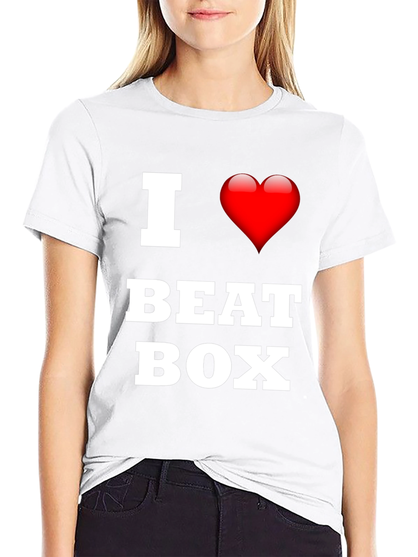 Black I Love Beat Box Black T-Shirt view 9