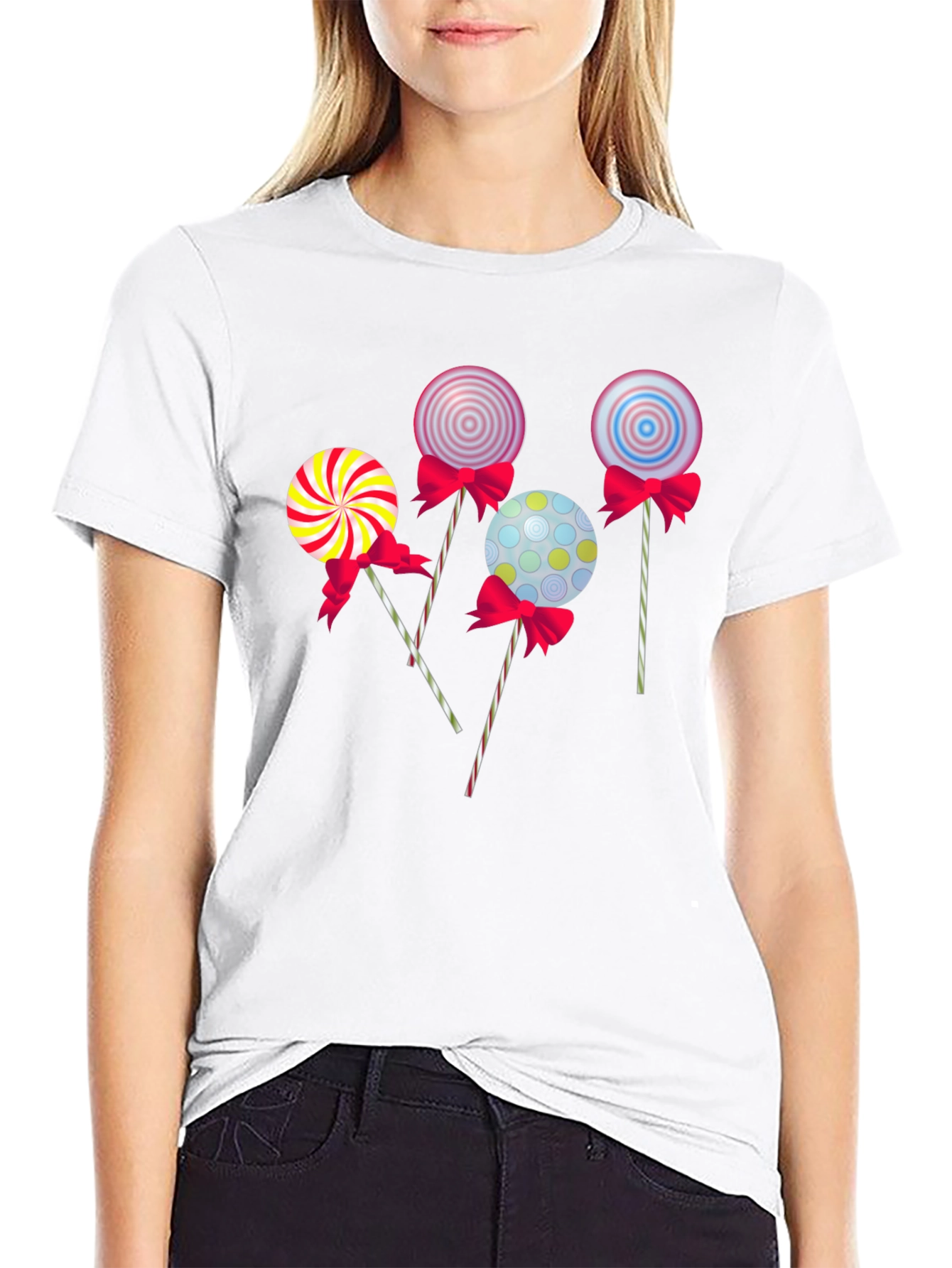 Black Lollipop Graphic T-Shirt - Fun & Stylish Design view 9