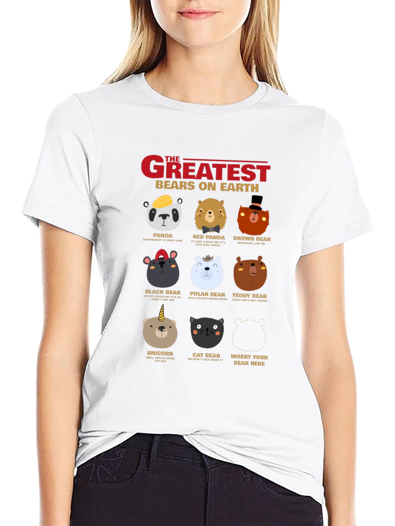 Black Greatest Bears on Earth T-Shirt view 9