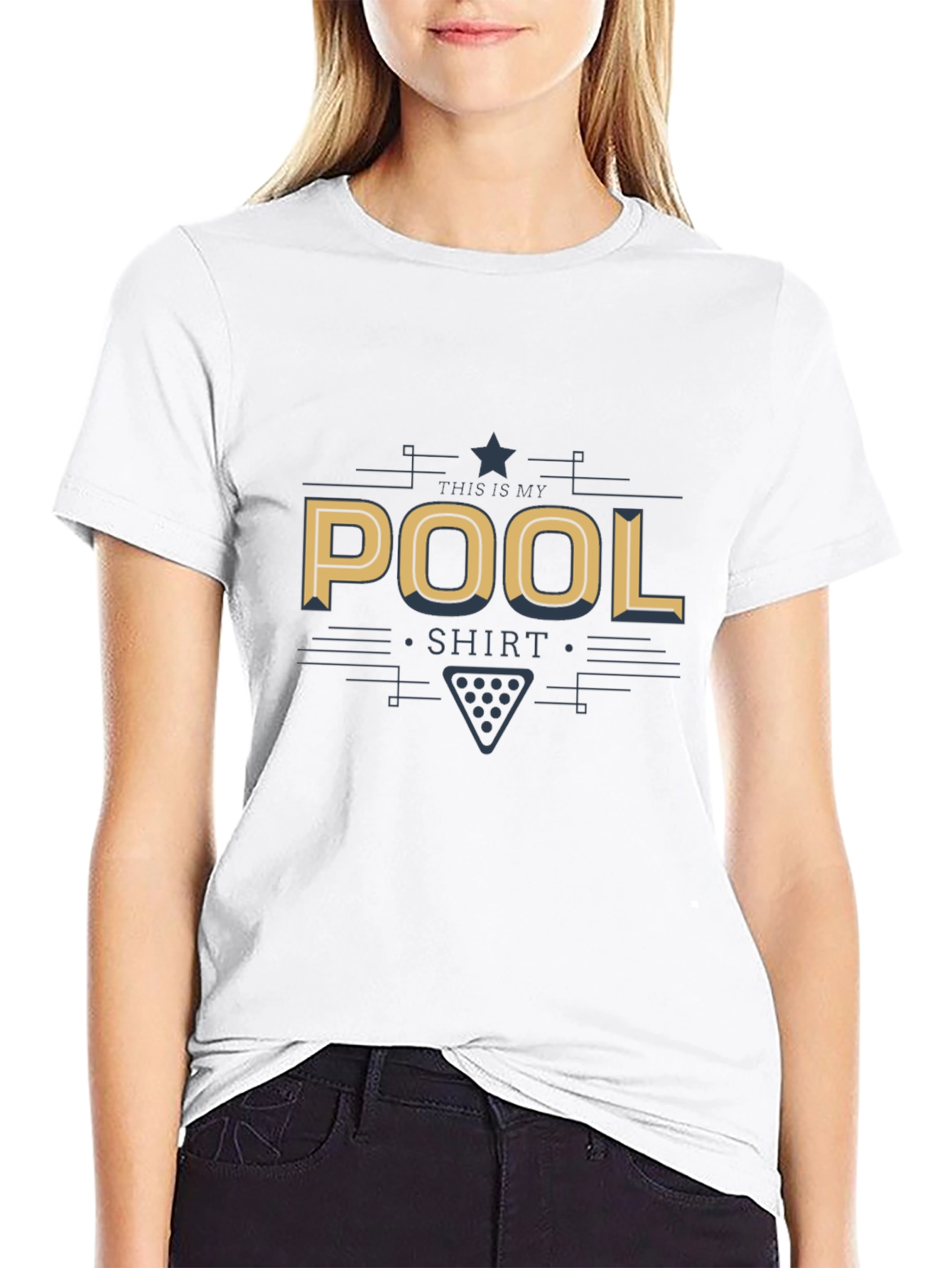 Black Pool Shirt - This is My Pool Shirt Graphic Tee view 9