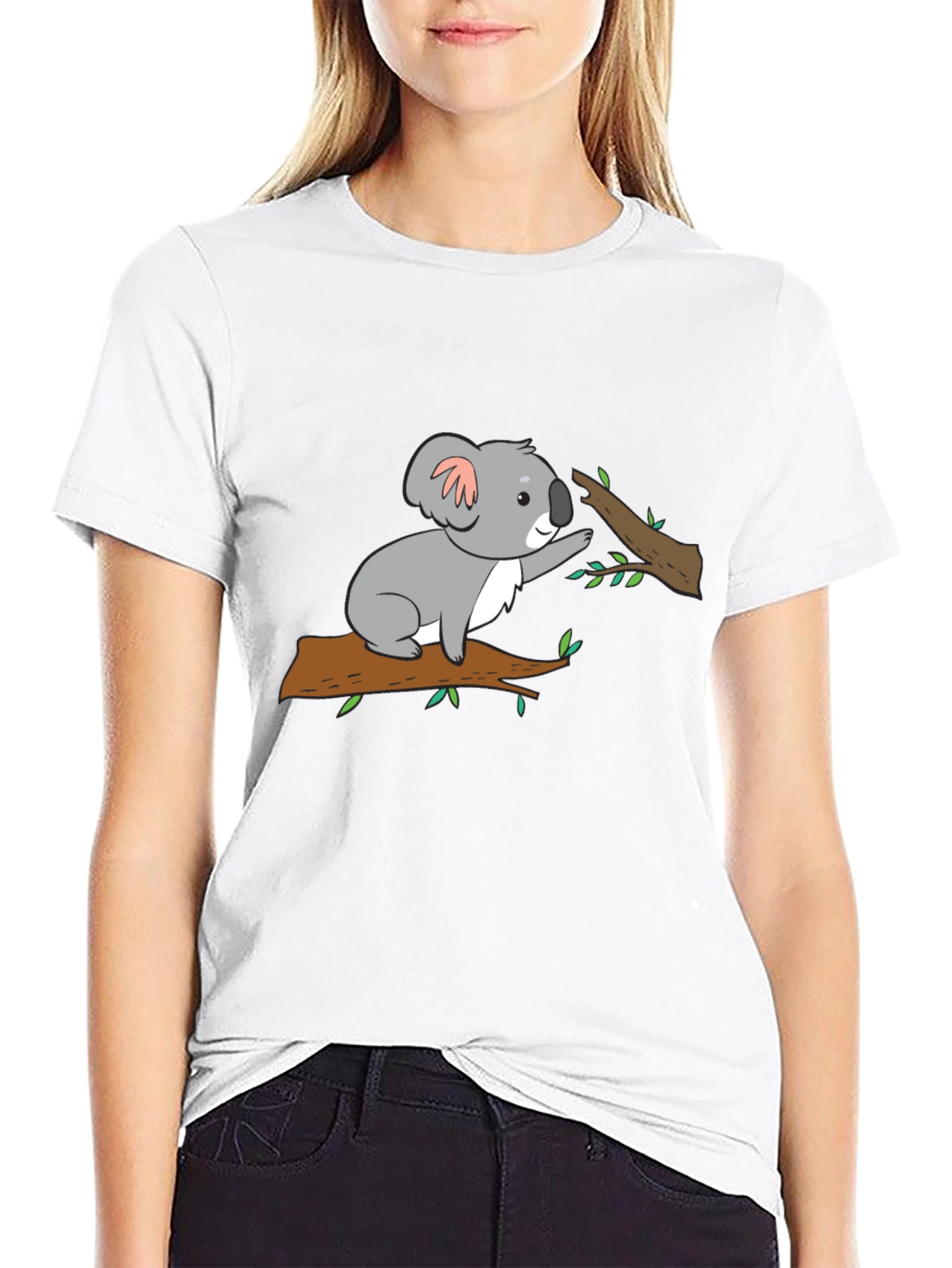 Black Koala Bear Graphic Tee - Cute Animal T-Shirt view 9