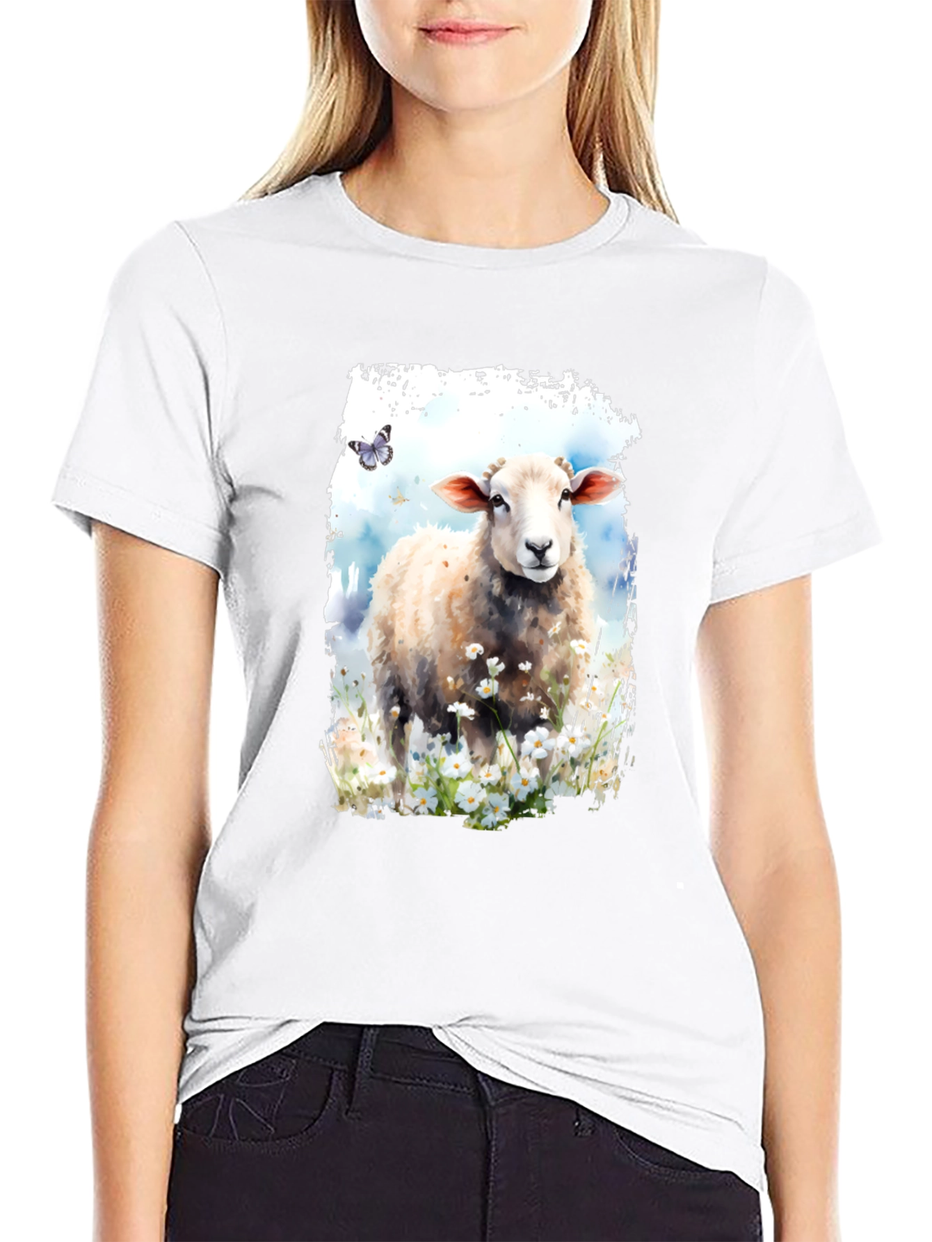 Black Sheep Meadow Black Graphic Tee view 9