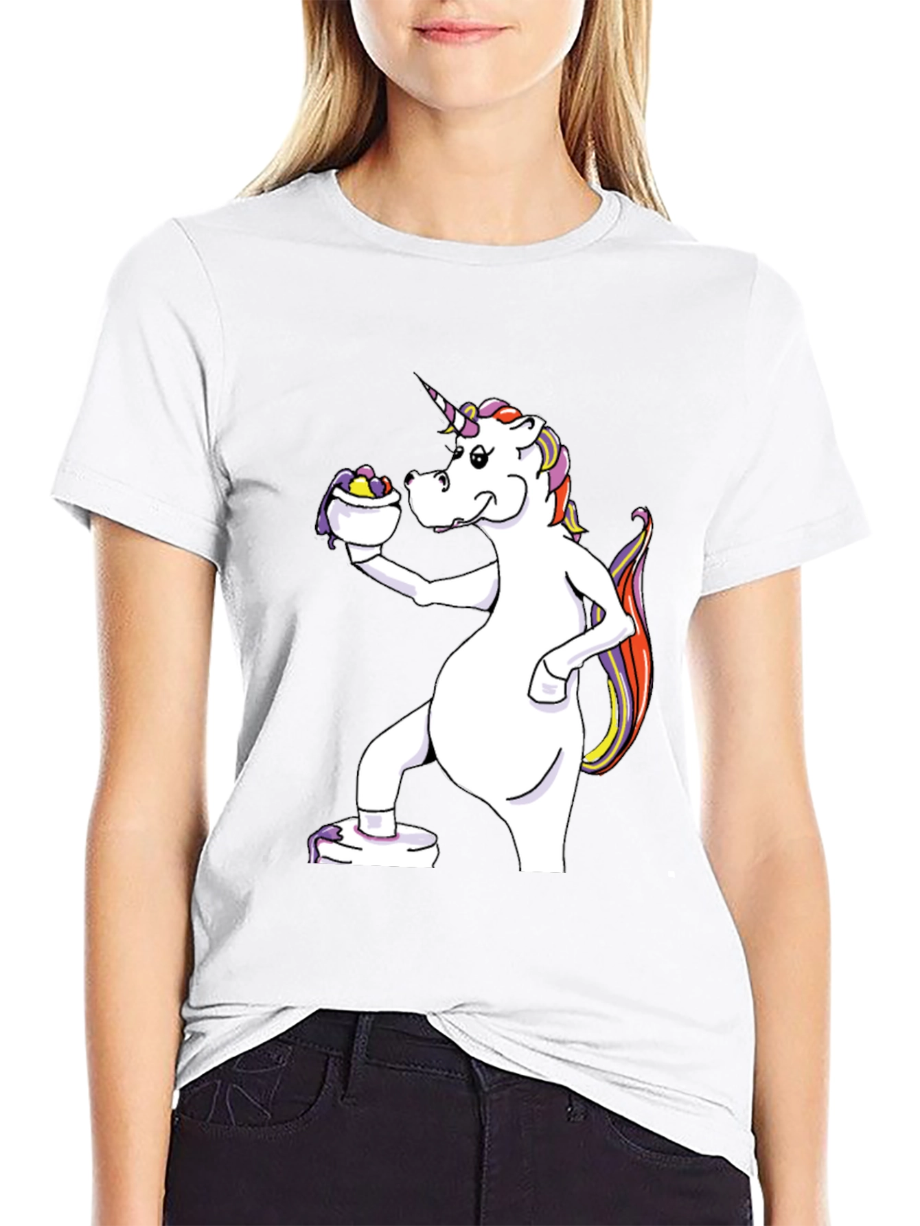 Black Unicorn Easter Egg Hunt T-Shirt view 9