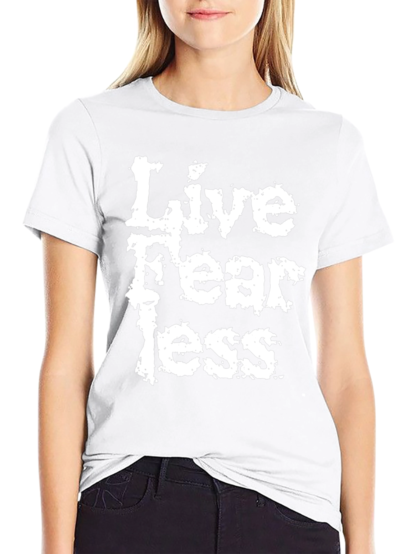 Black Live Fearless Graphic T-Shirt view 9