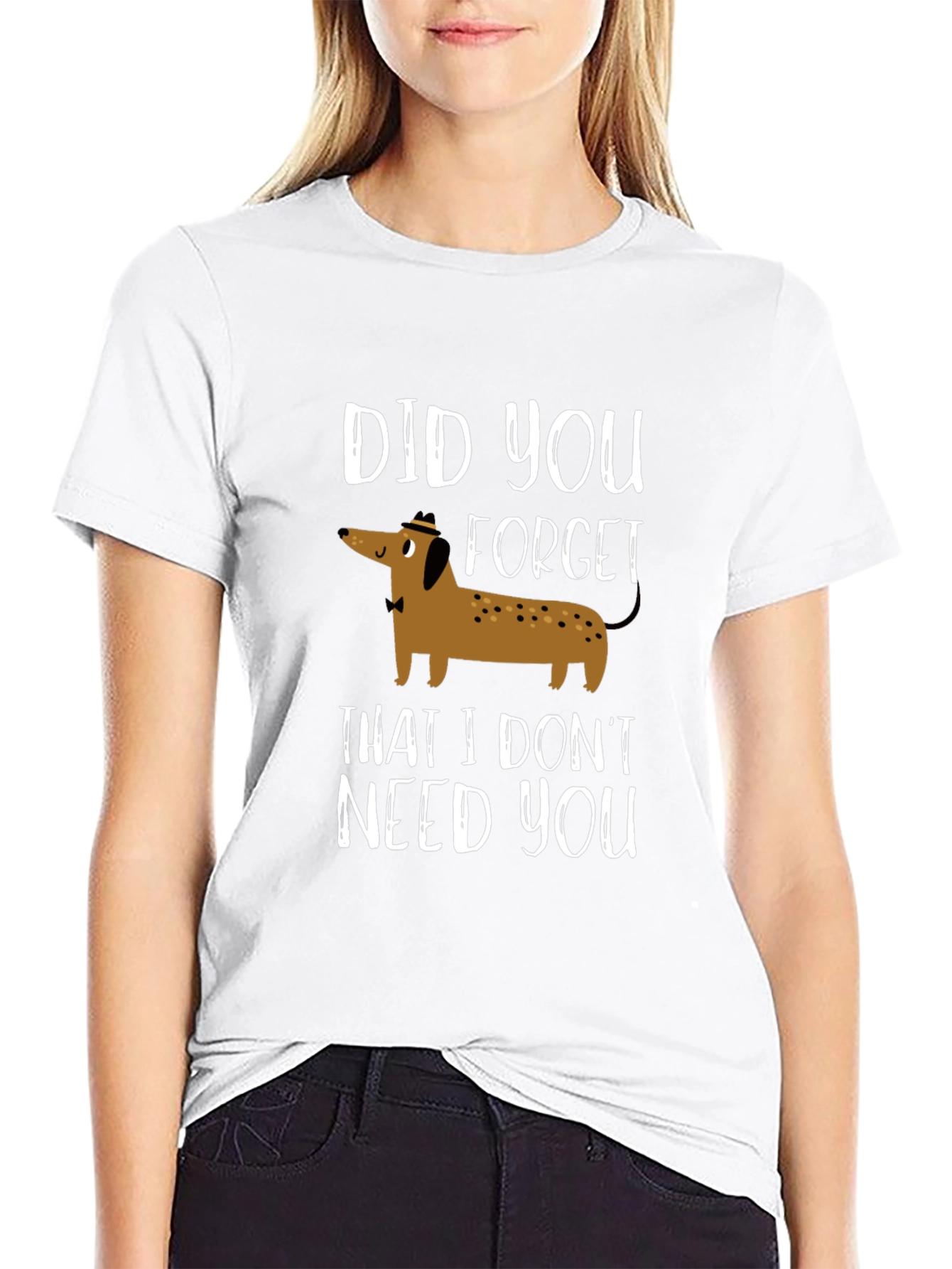 Black Funny Dachshund T-Shirt - Did You Forget? view 9