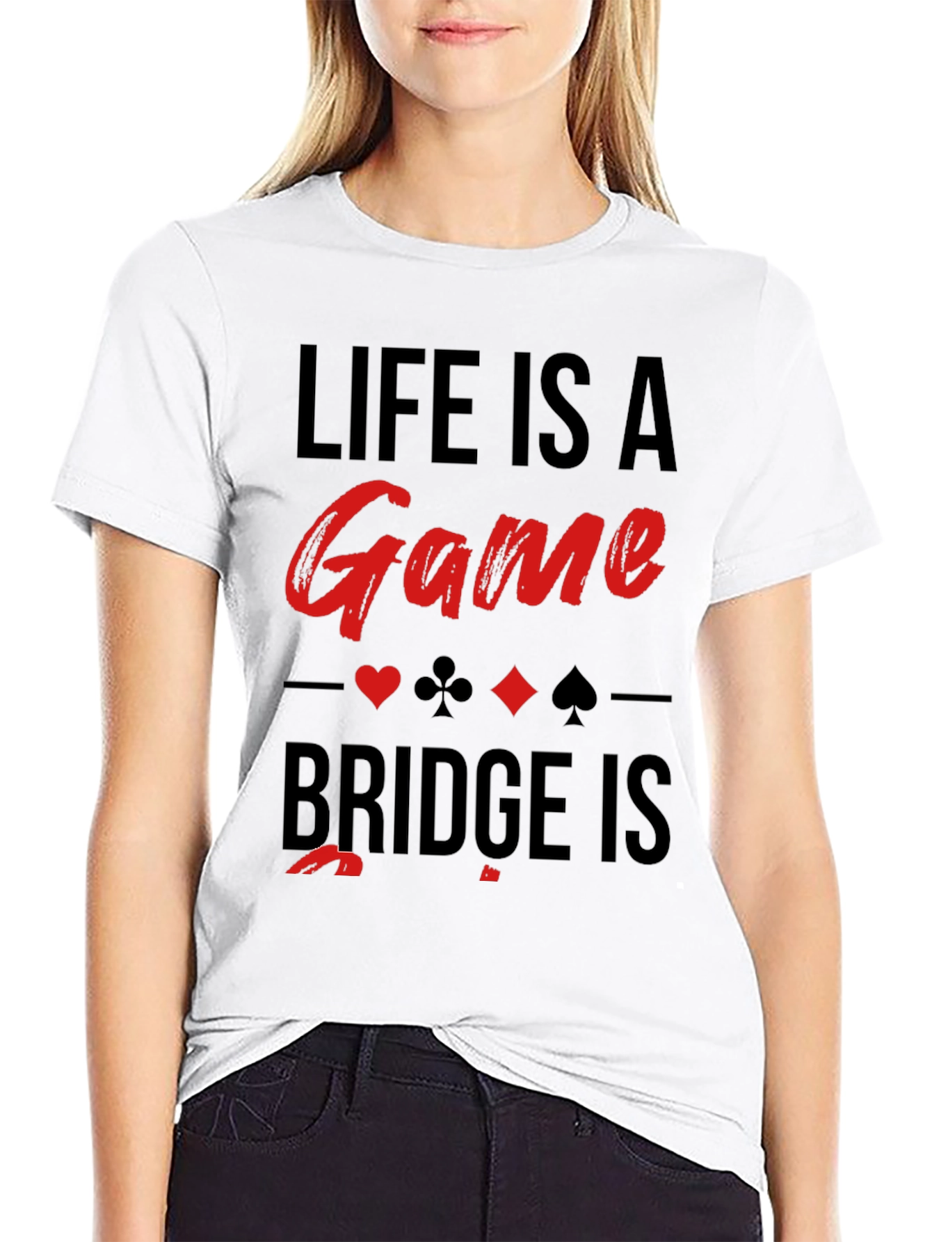 Black Life is a Game Bridge T-Shirt view 9
